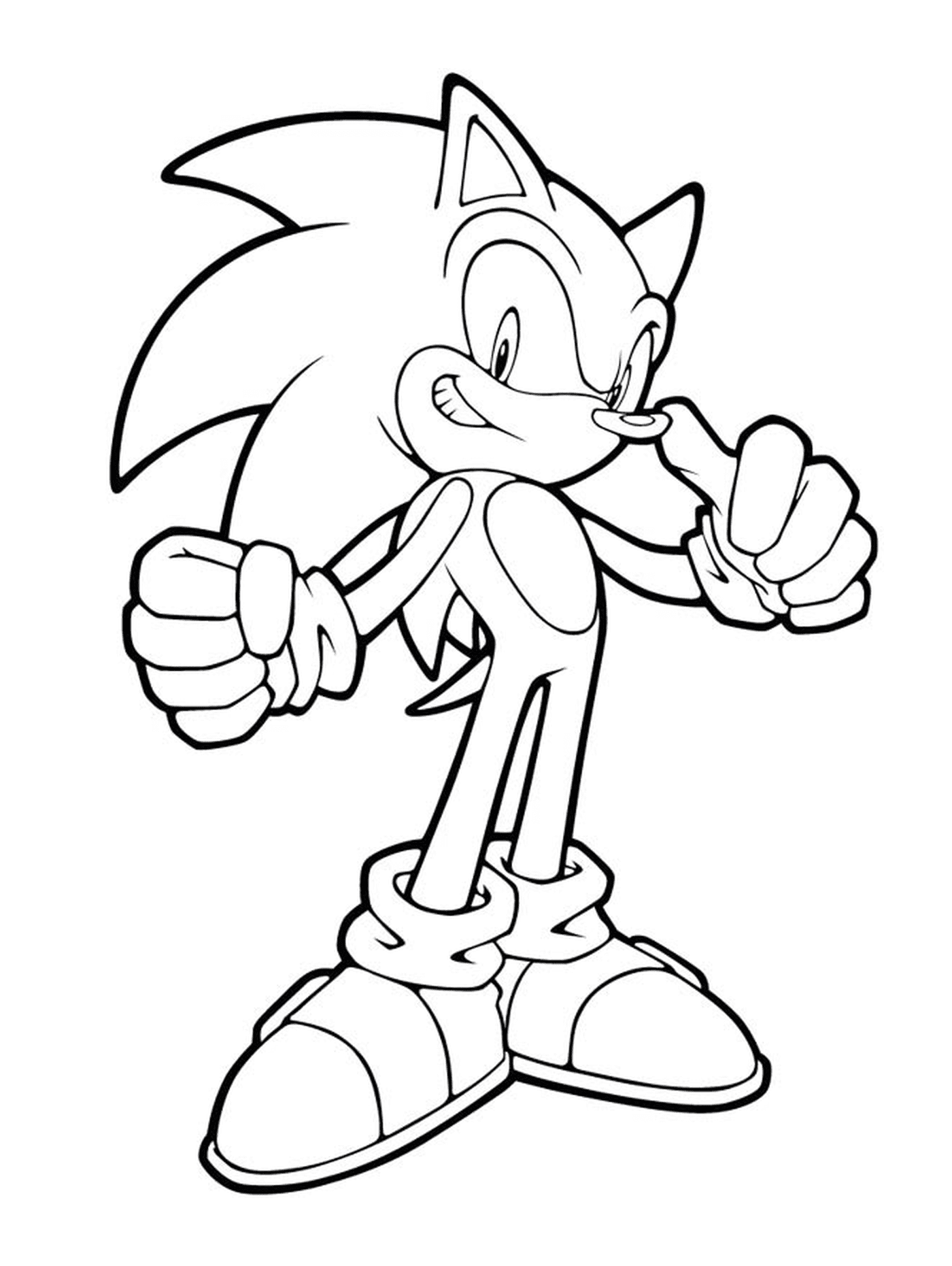 coloriage sonic 46