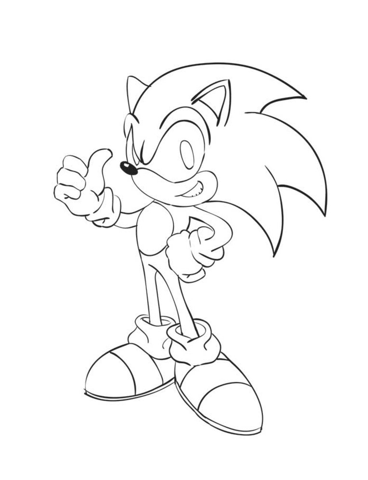 coloriage sonic 140