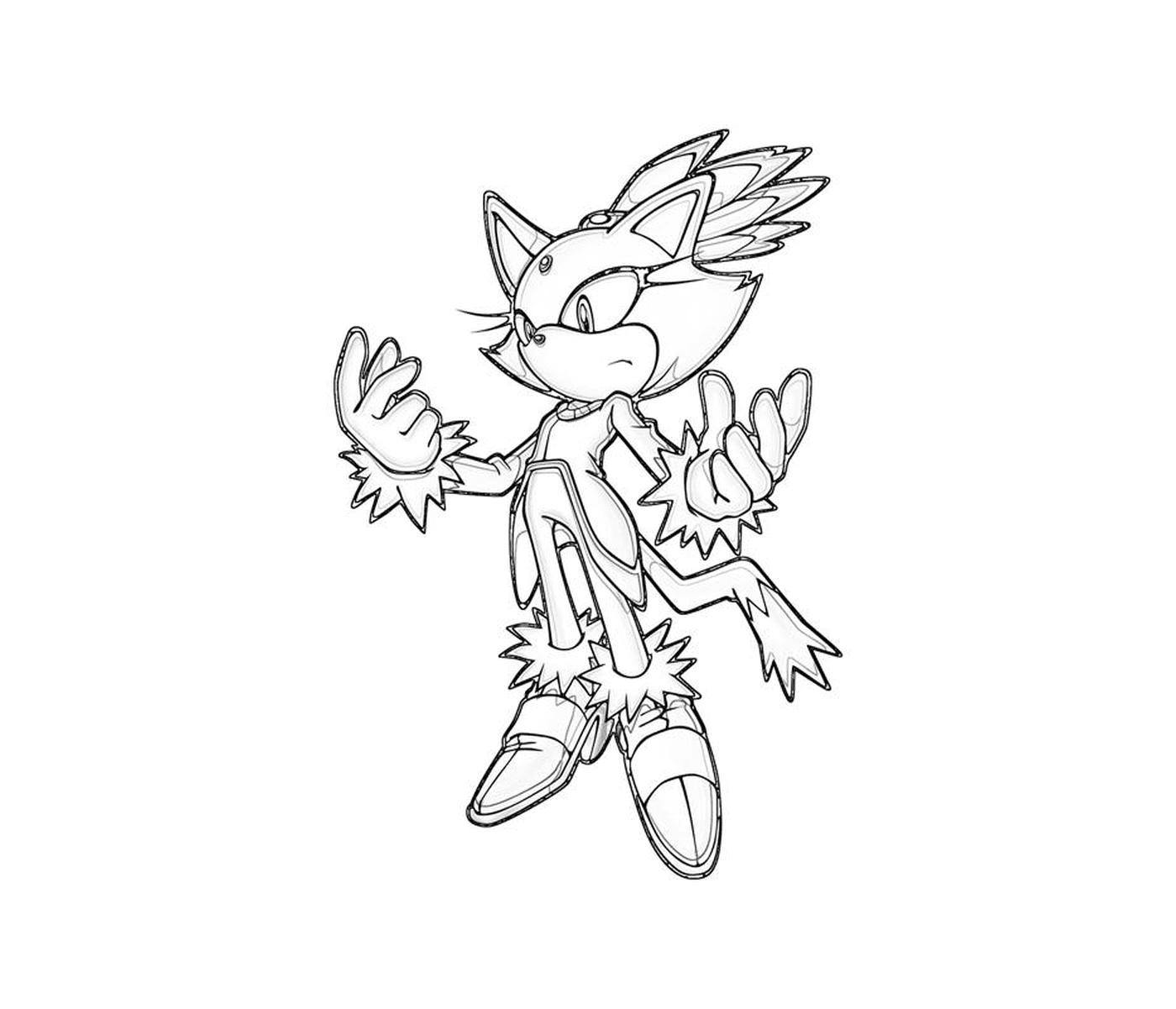 coloriage sonic 172