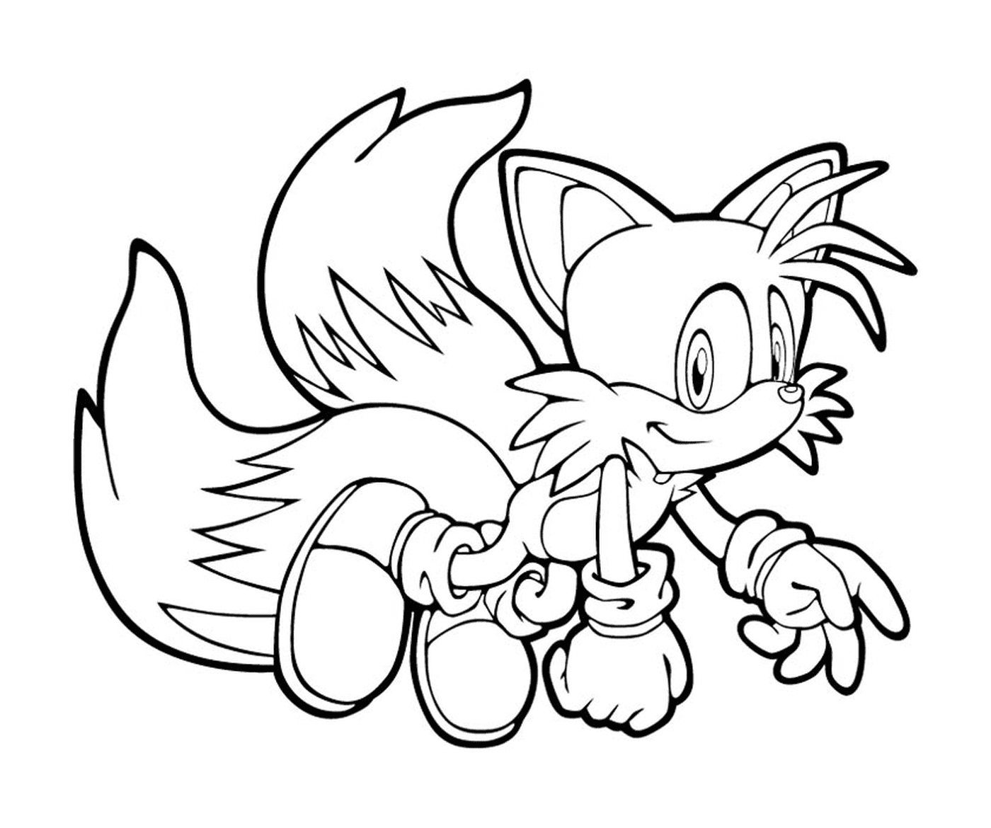 coloriage sonic 180