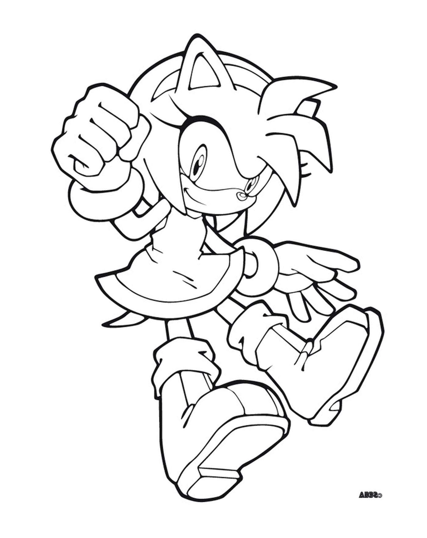 coloriage sonic 225