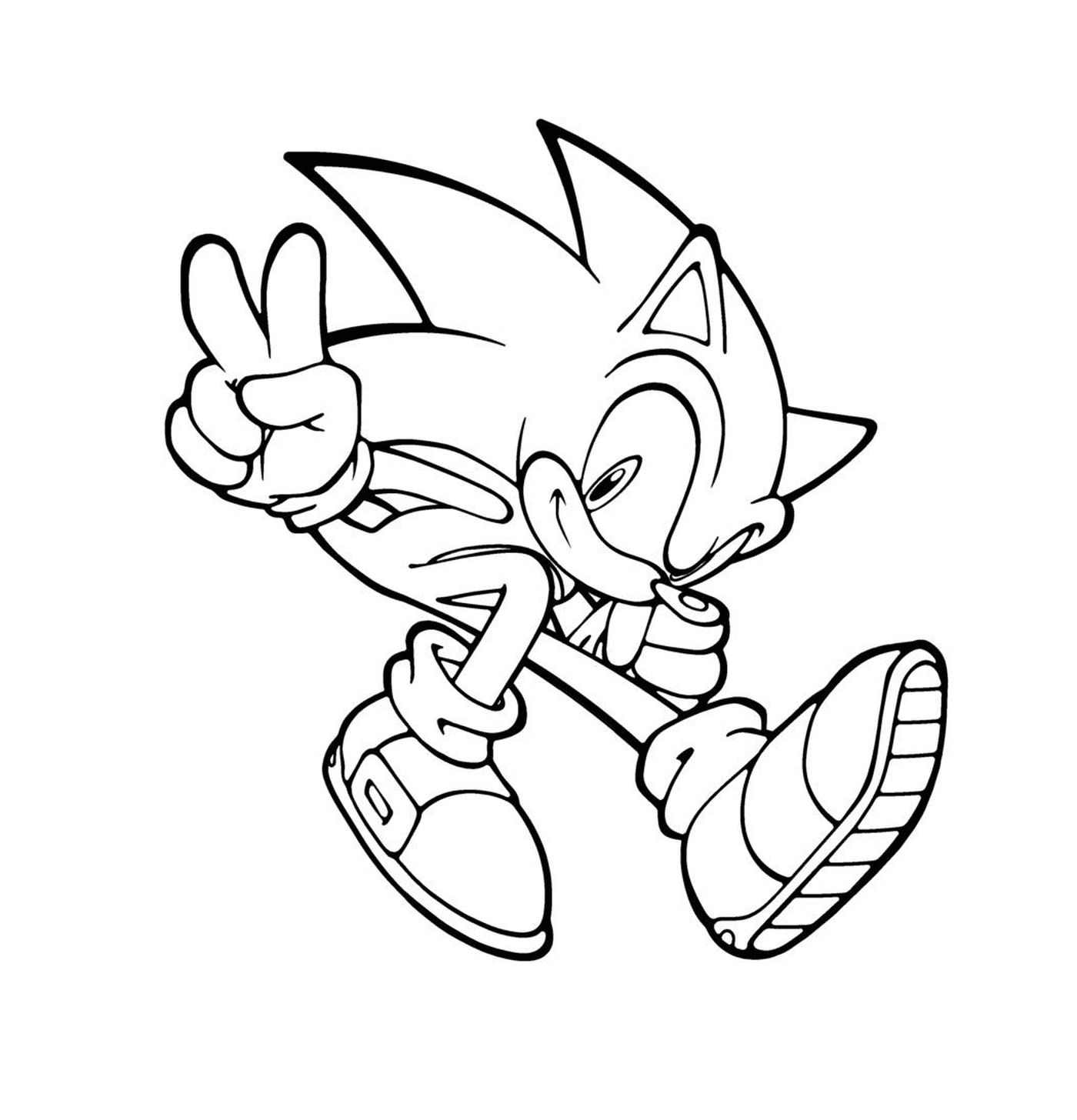 coloriage sonic 91