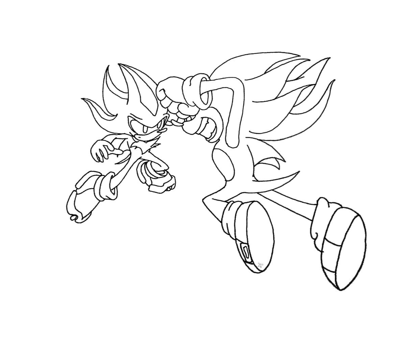 coloriage sonic 178
