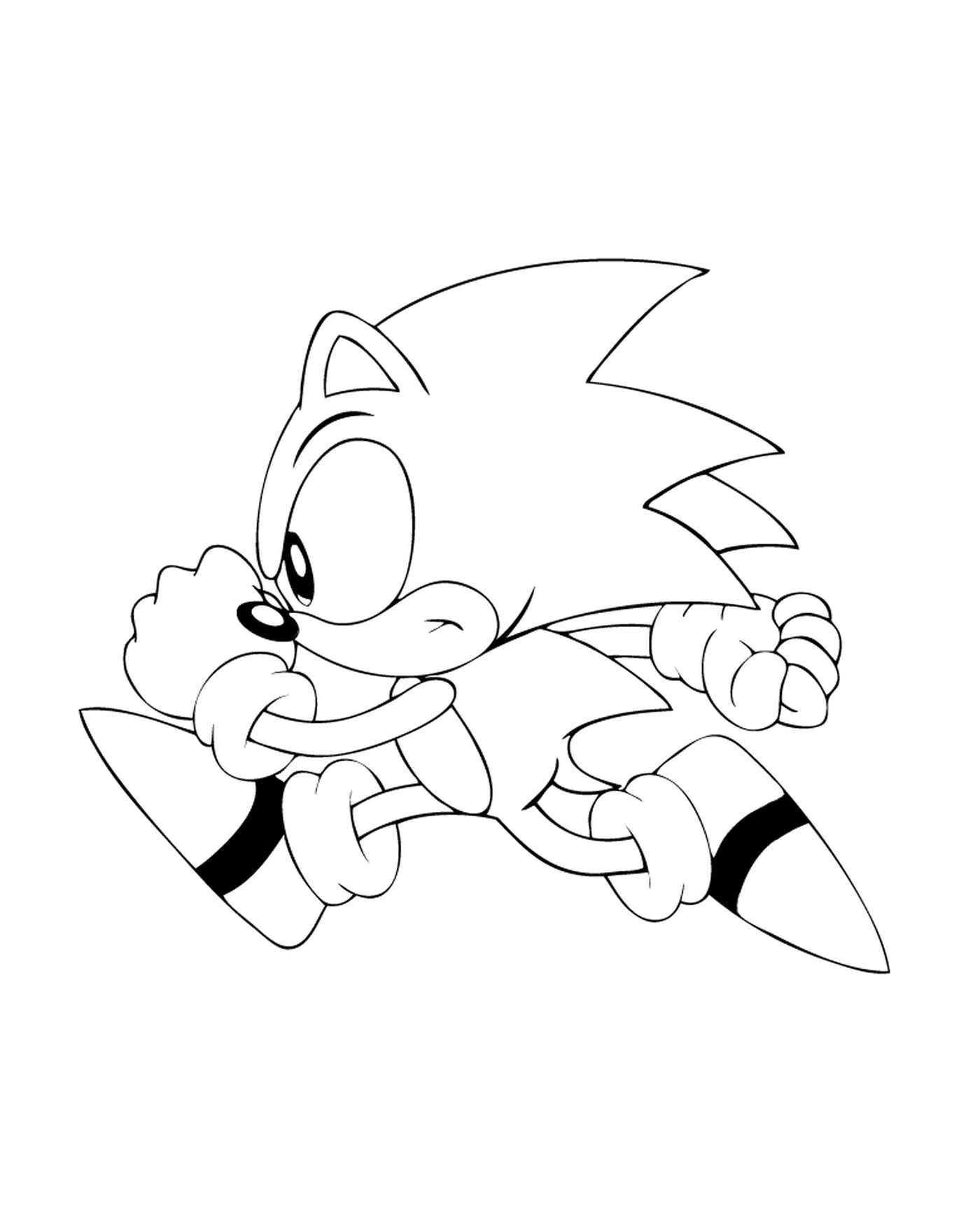 coloriage sonic 122