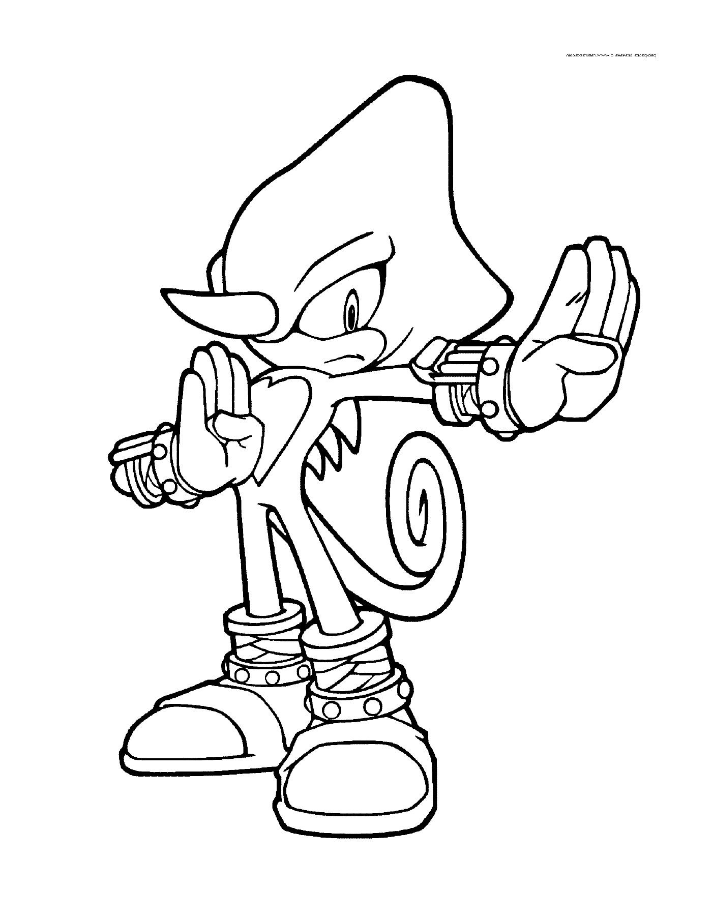 coloriage sonic 247