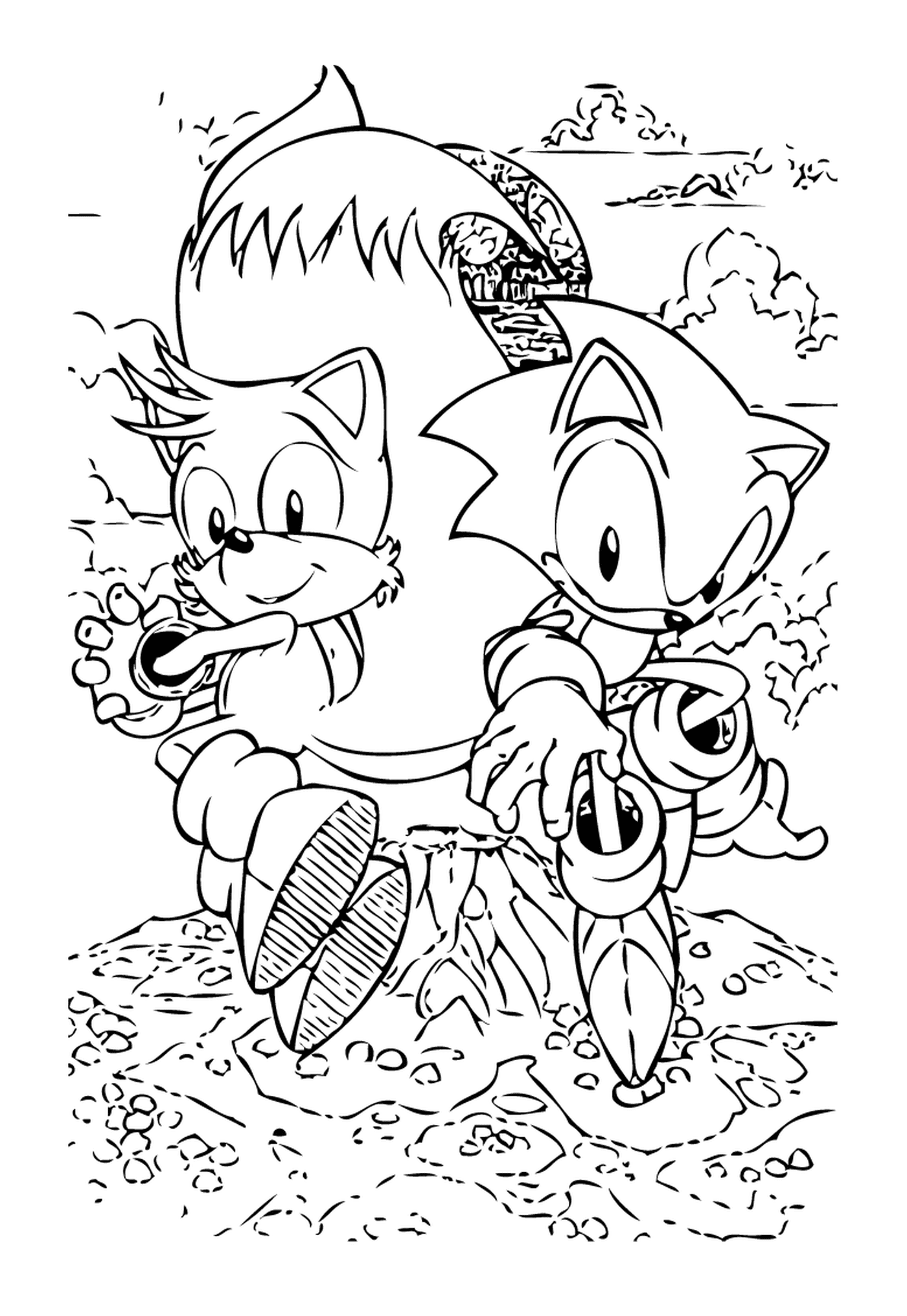 coloriage sonic 179