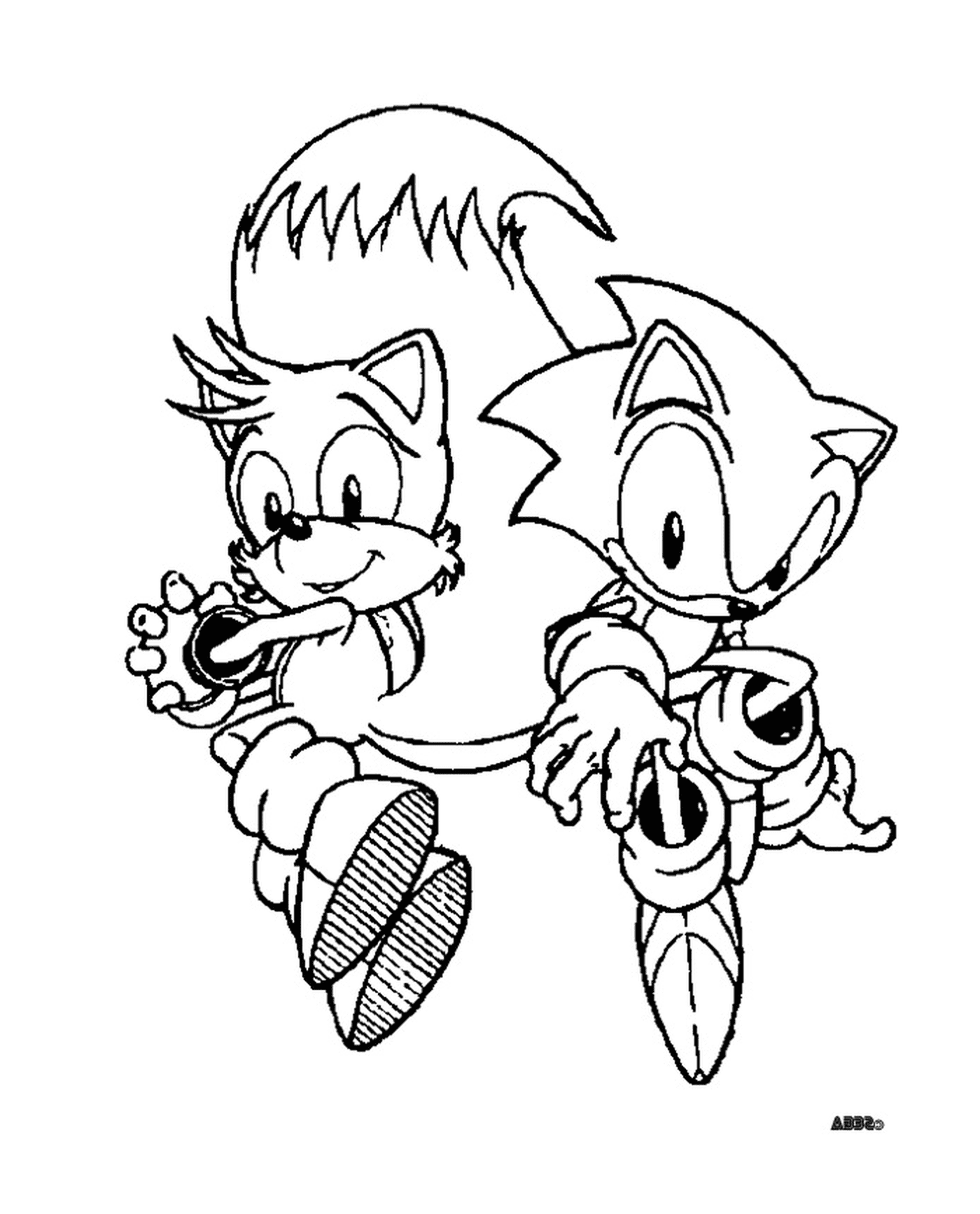 coloriage sonic 235