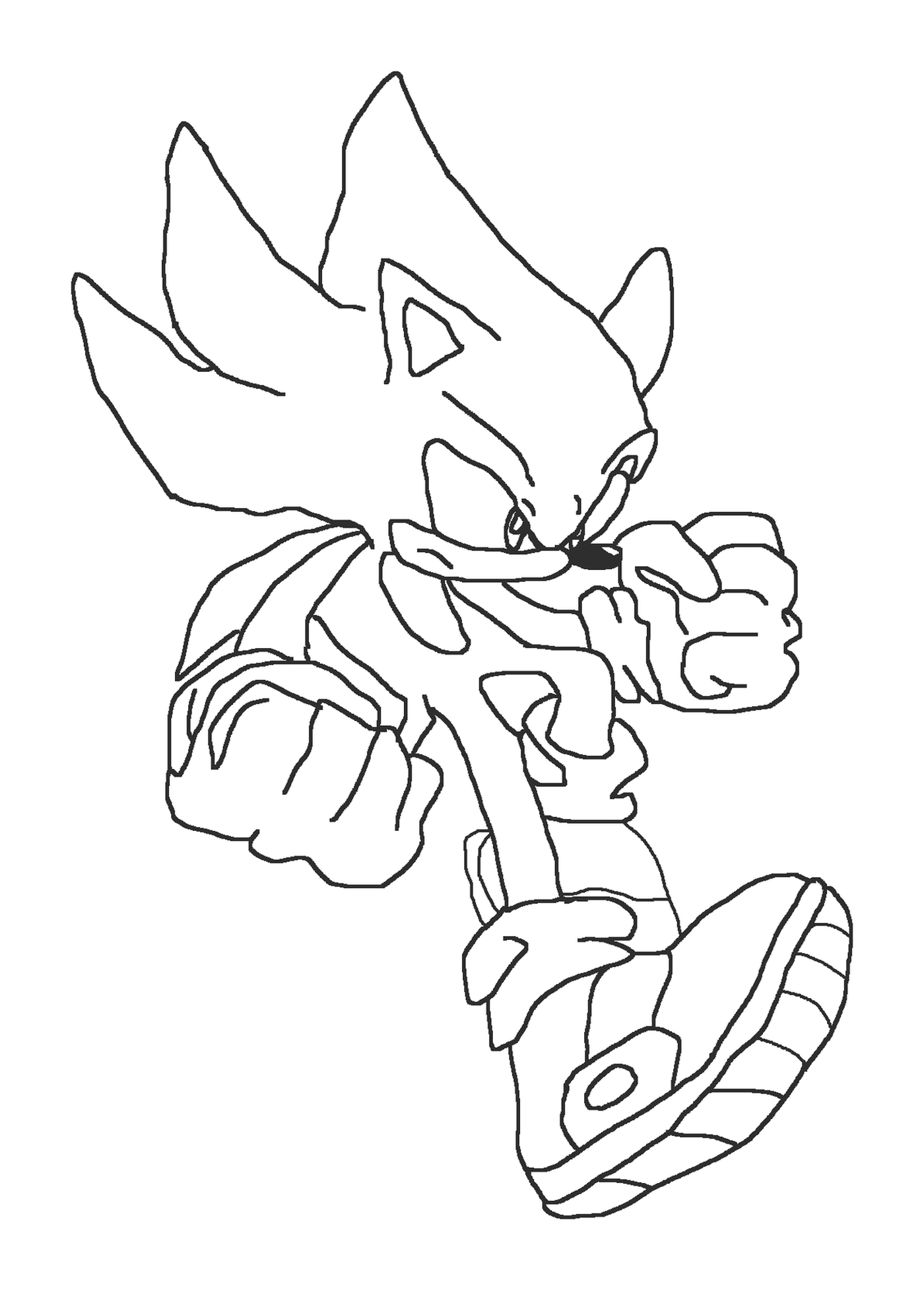 coloriage sonic 181
