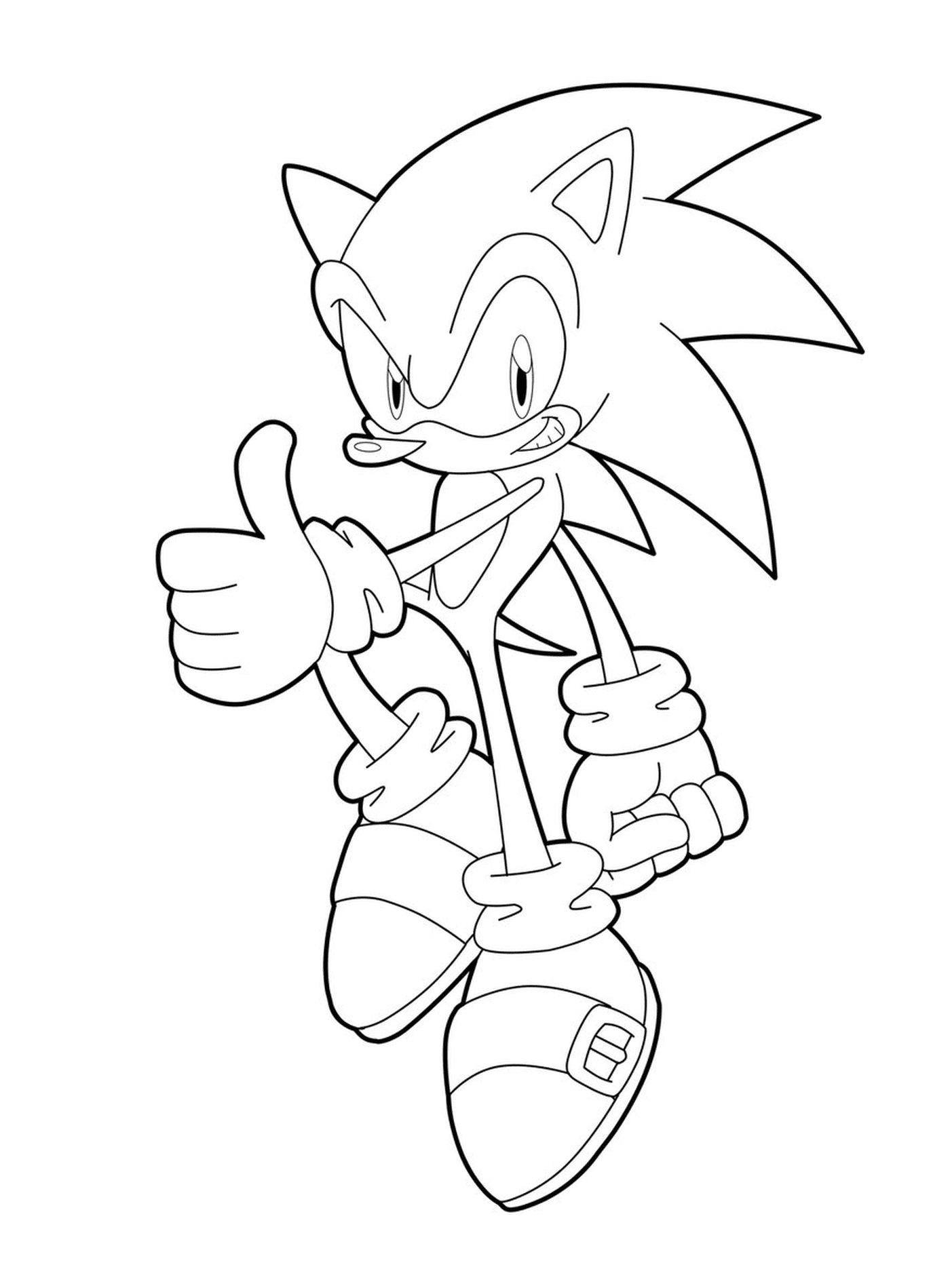coloriage sonic 184