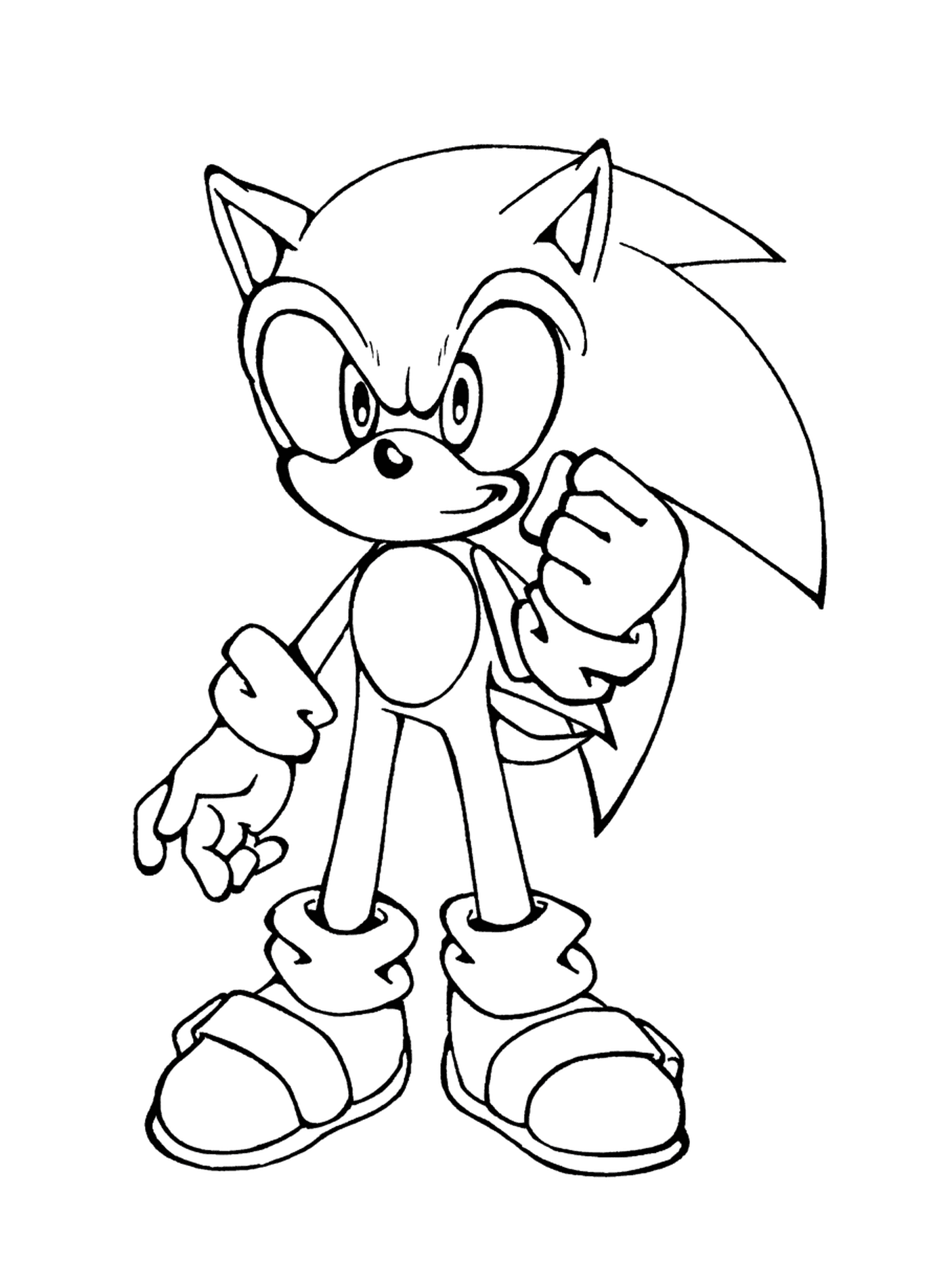 coloriage sonic 2