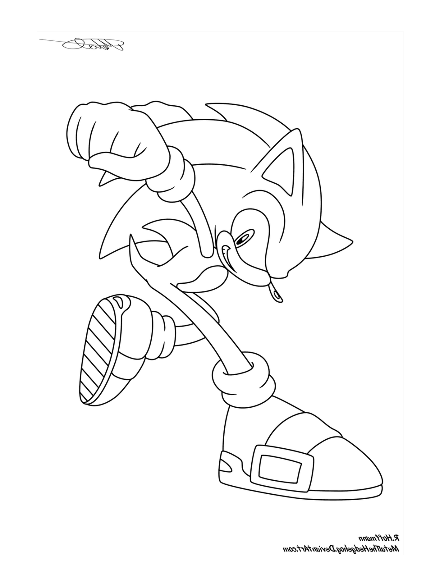 coloriage sonic 72