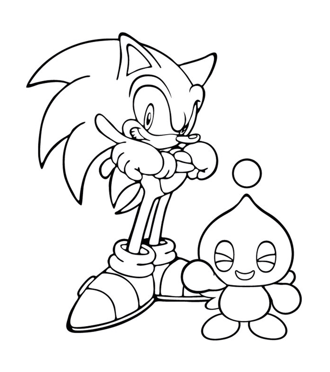 coloriage sonic 185