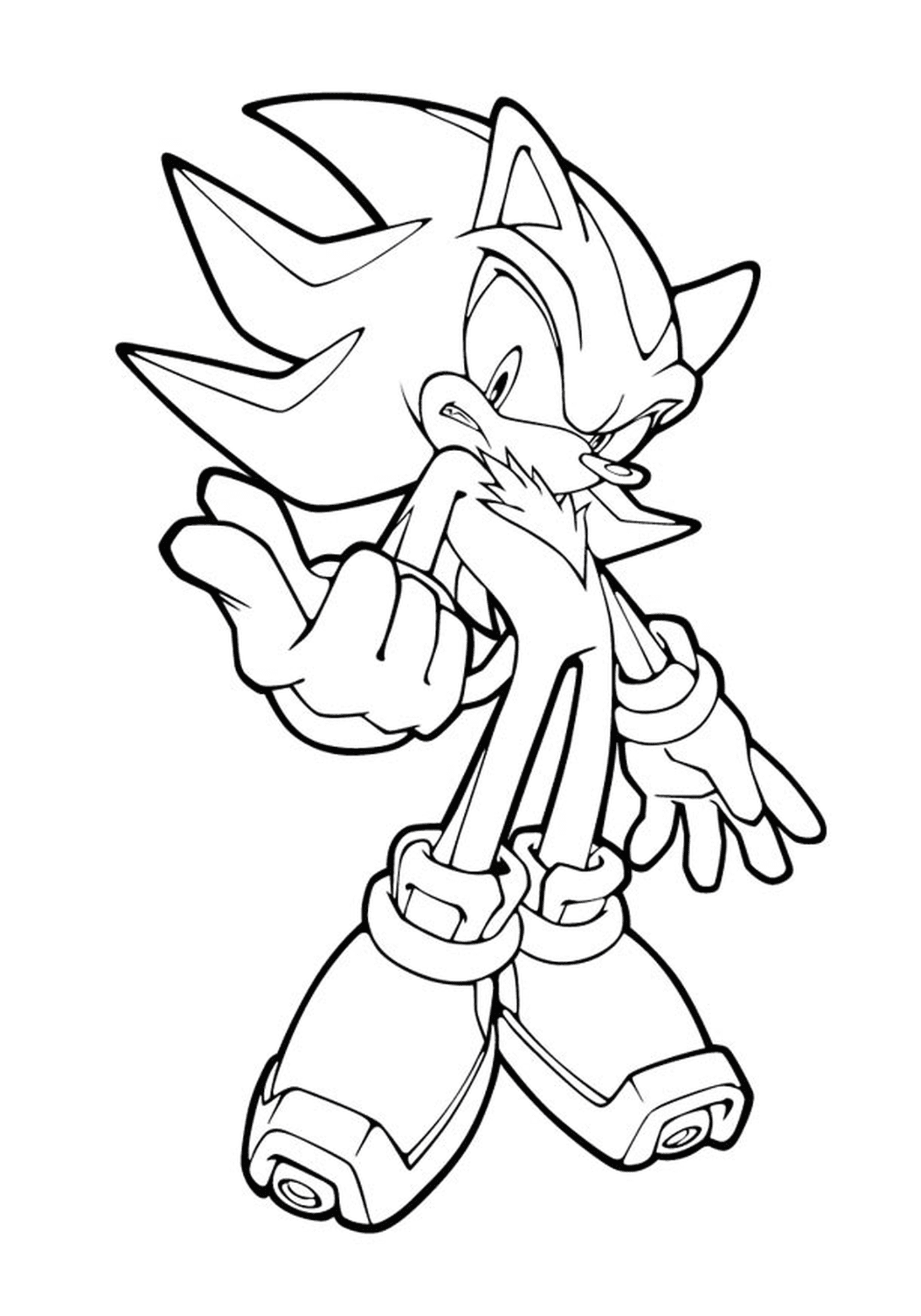 coloriage sonic 187