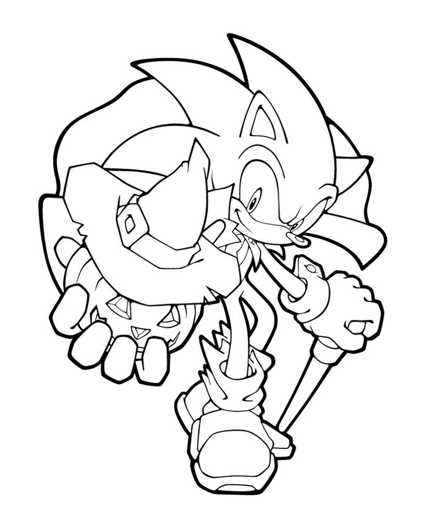 coloriage sonic 215