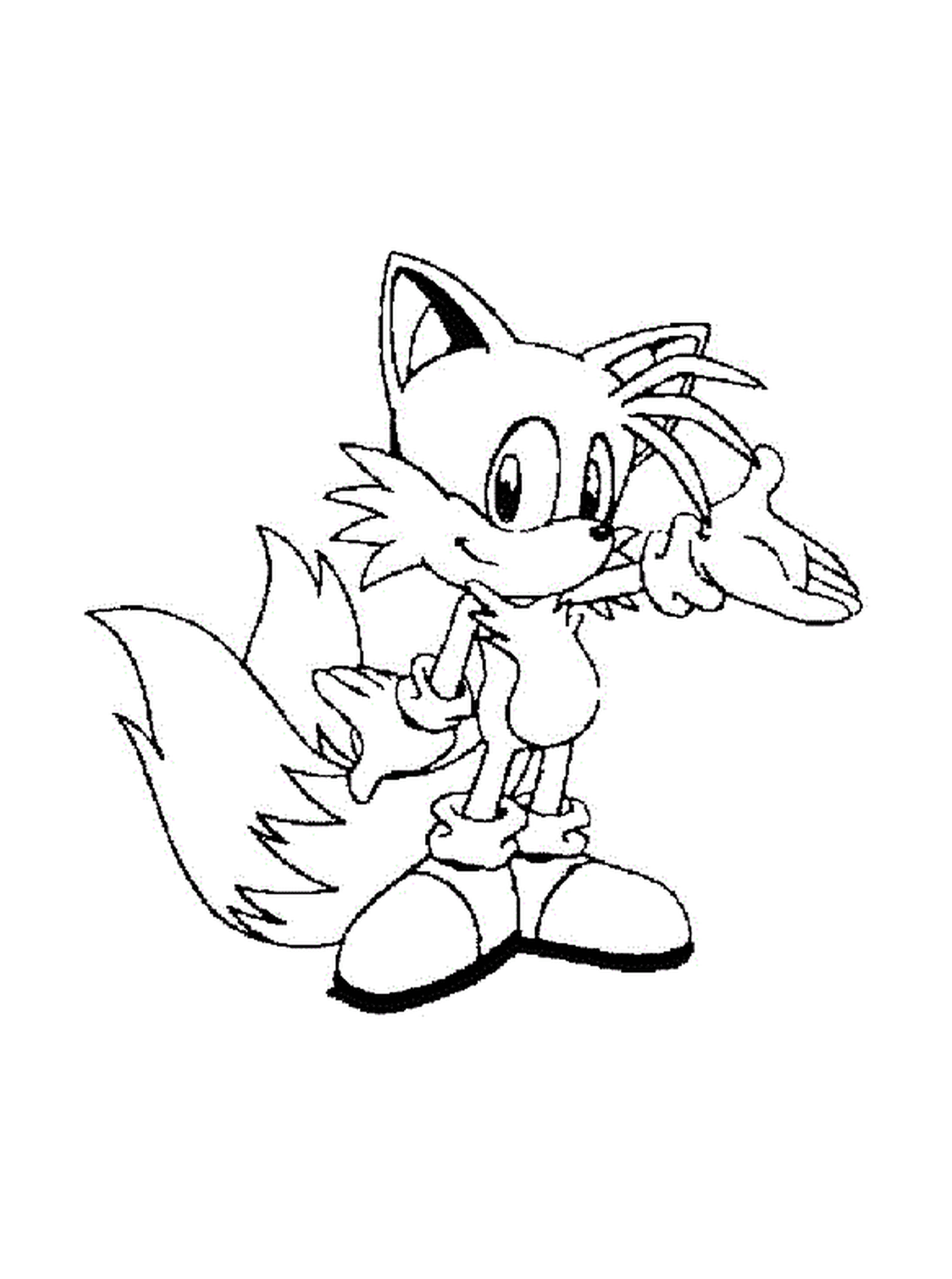 coloriage sonic 90