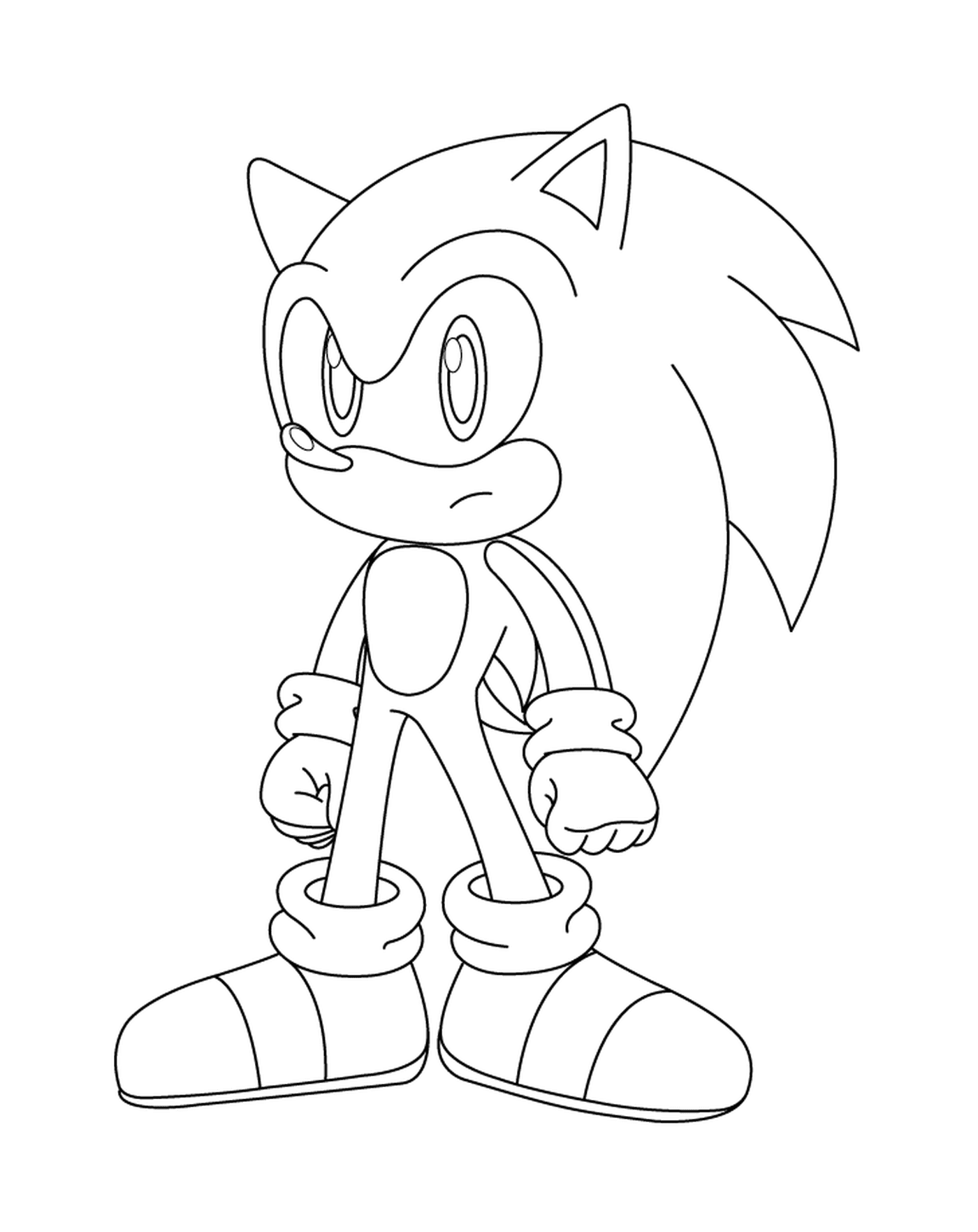 coloriage sonic 130
