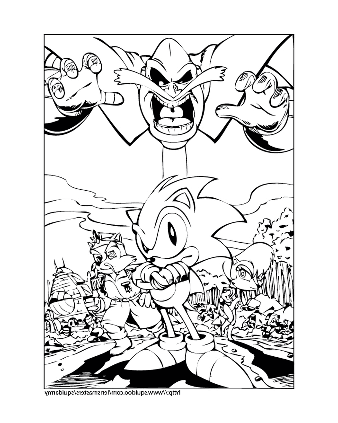 coloriage sonic 139