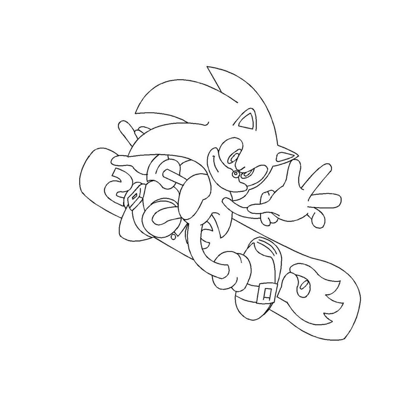 coloriage sonic 167