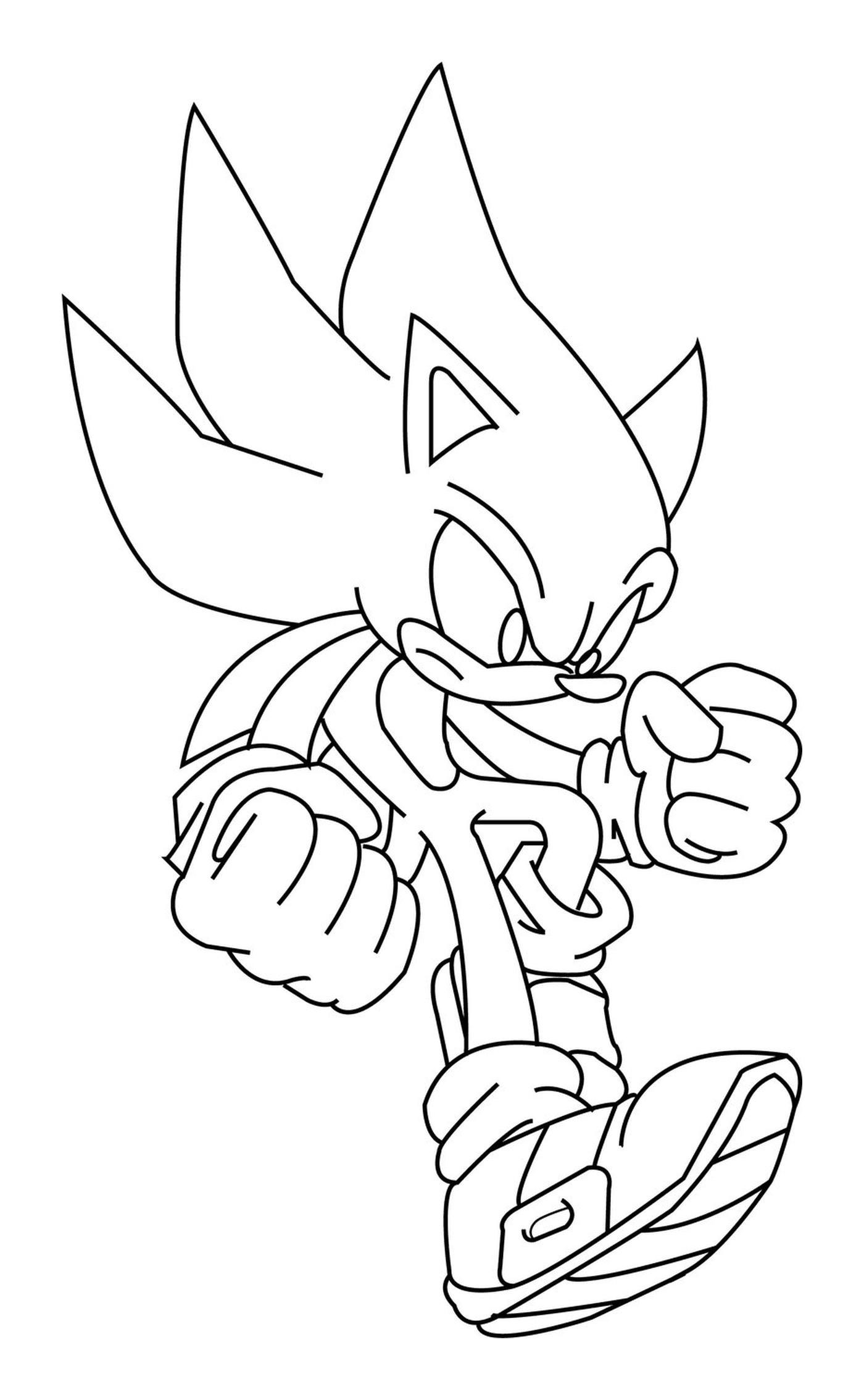 coloriage sonic 129