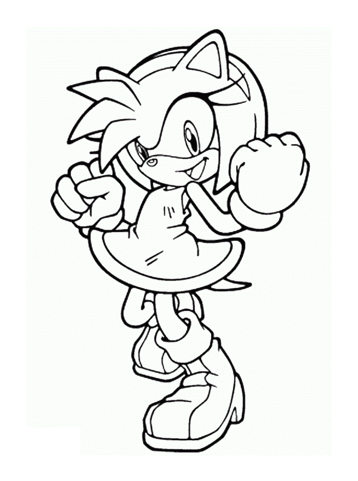 coloriage sonic 216