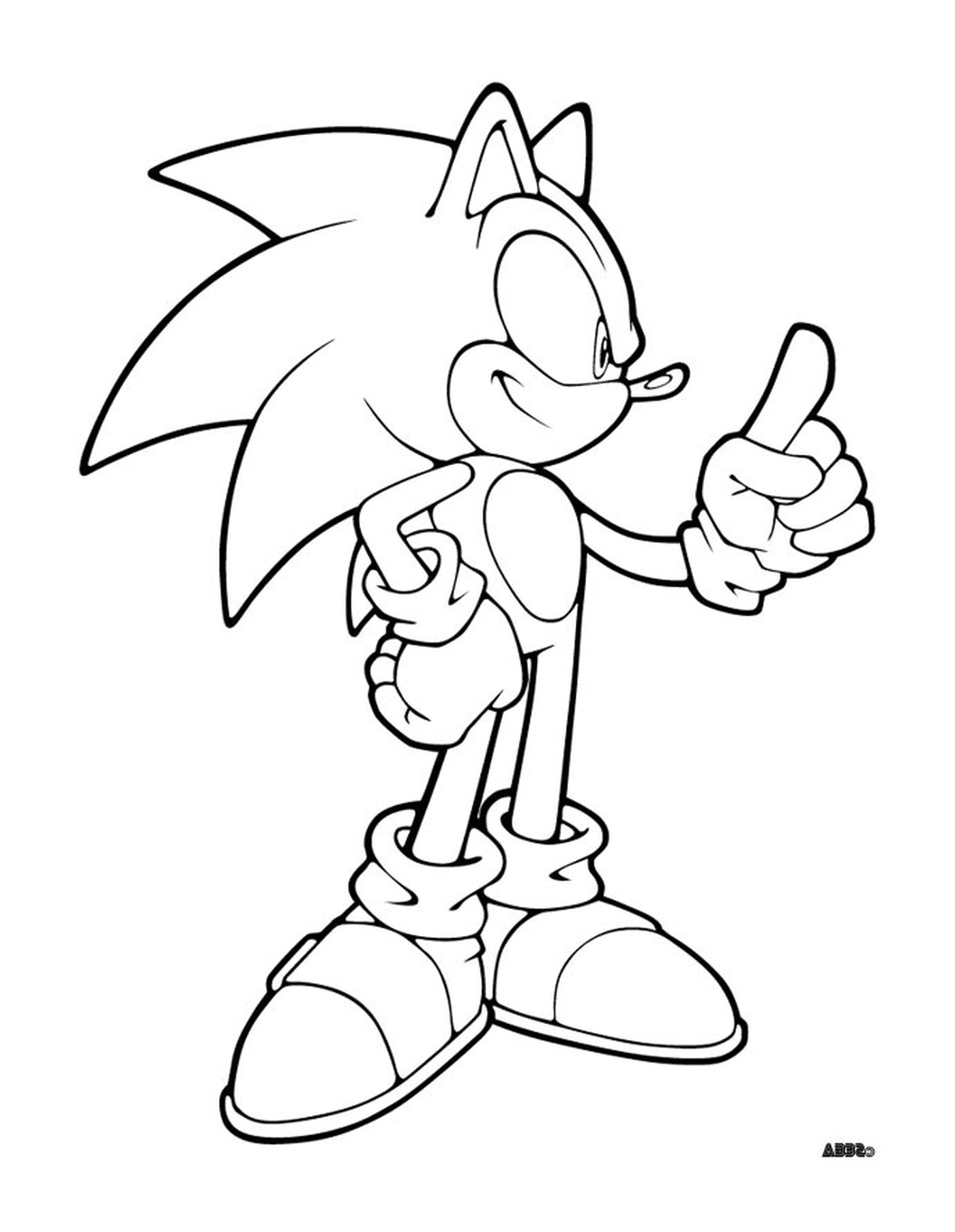 coloriage sonic 218