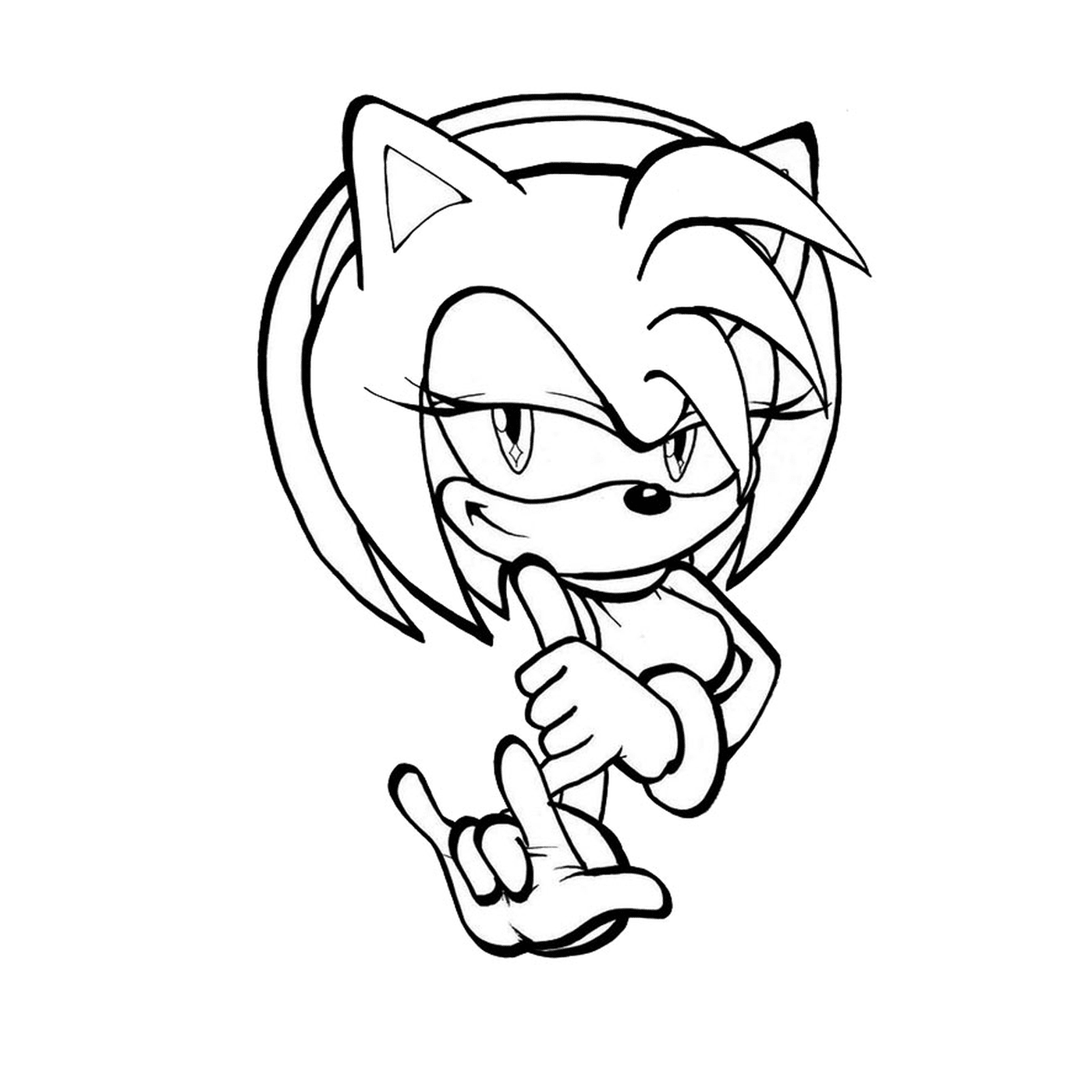 coloriage sonic 300