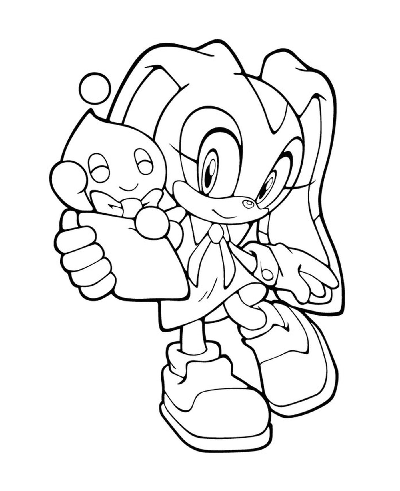 coloriage sonic 32
