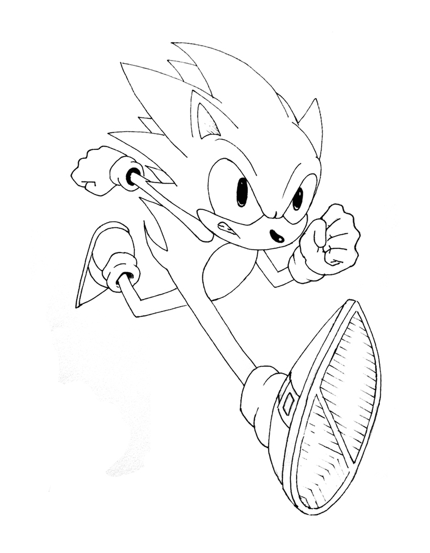 coloriage sonic 38