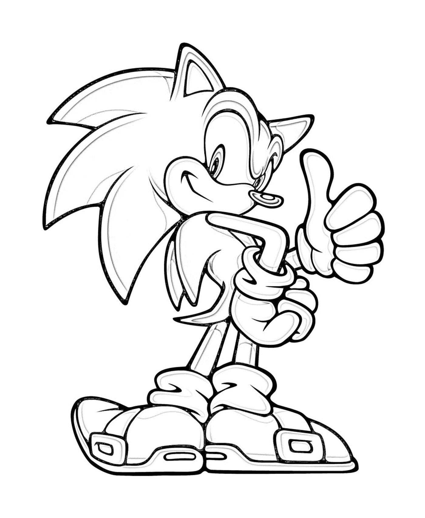coloriage sonic 80