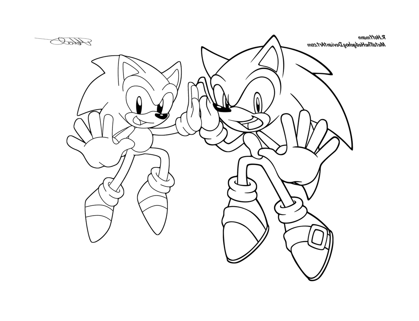 coloriage sonic 121