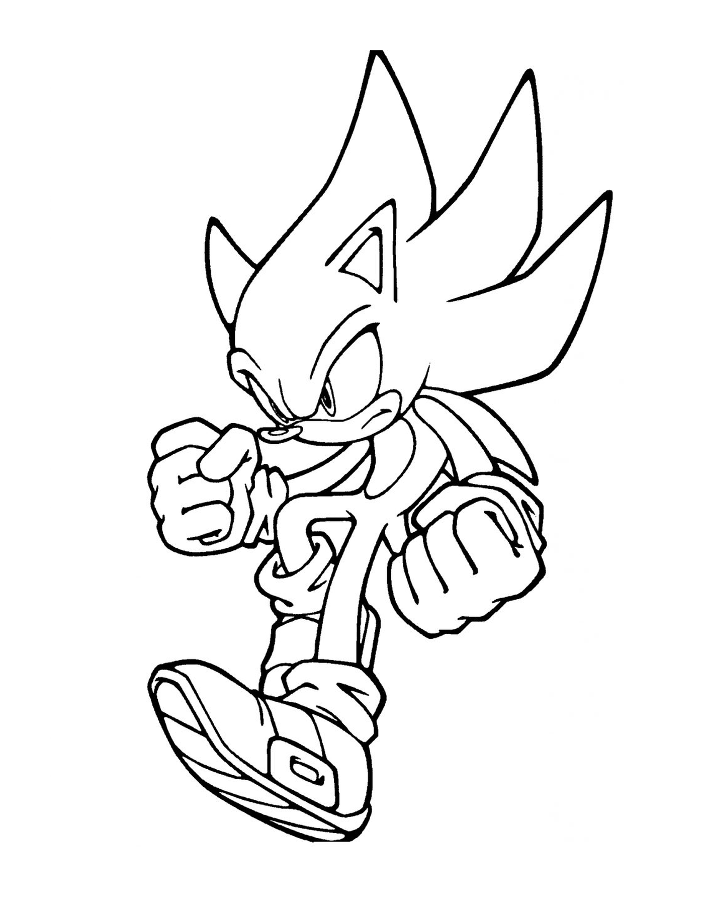 coloriage captivating classic sonic