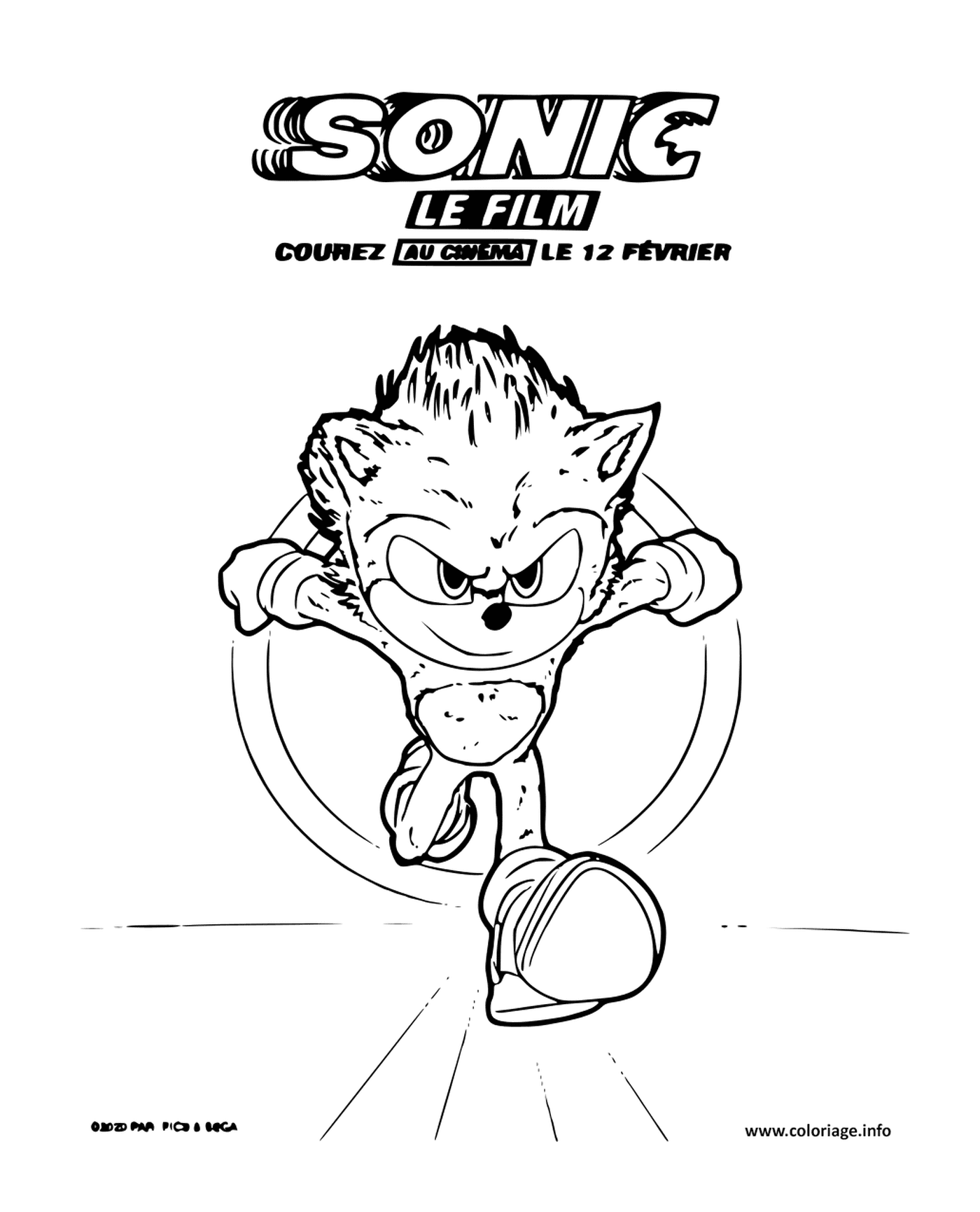 coloriage sonic the hedgehog