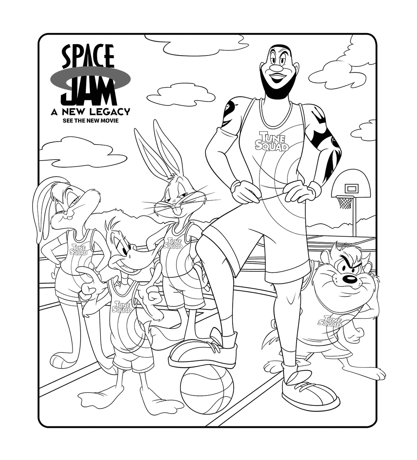 coloriage Space Jam A New Legacy