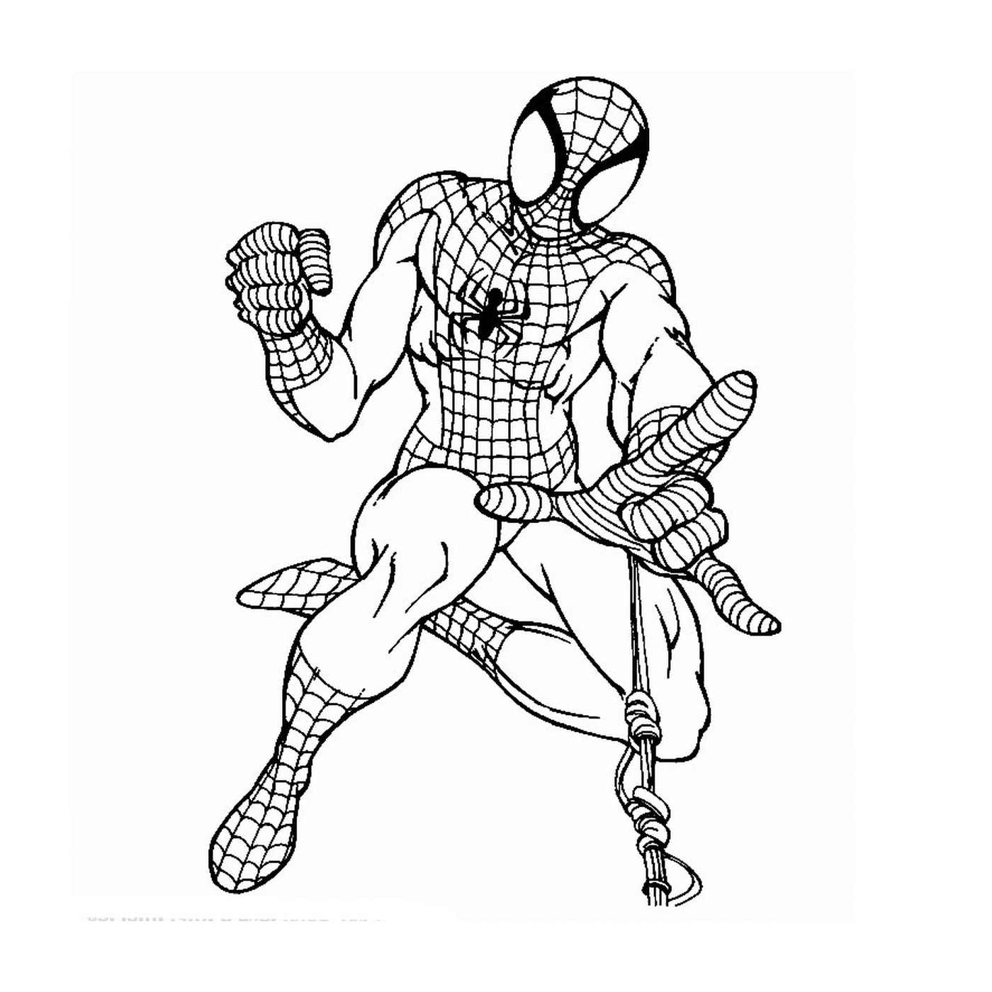 coloriage spider-man marvel comics