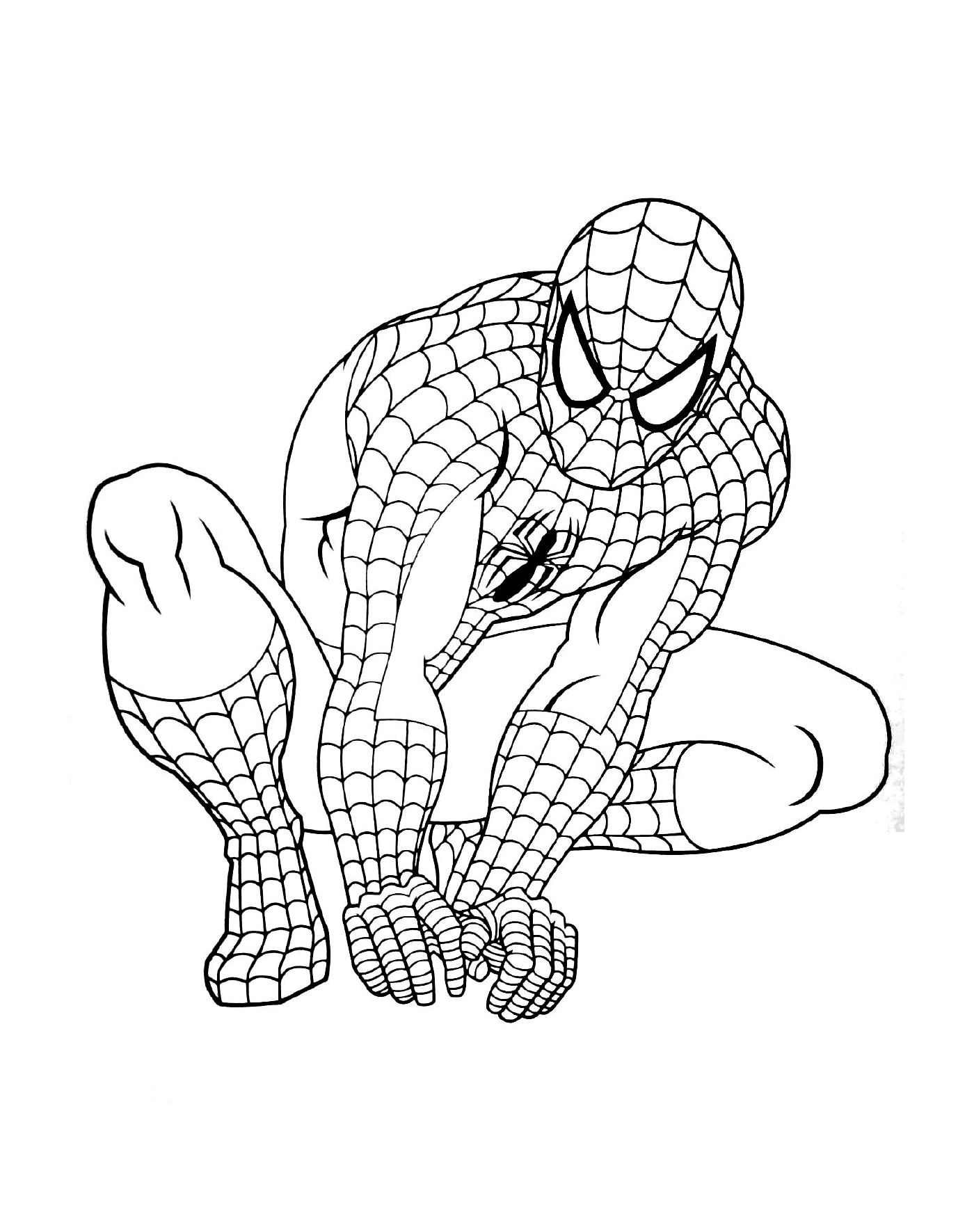 coloriage spiderman 9