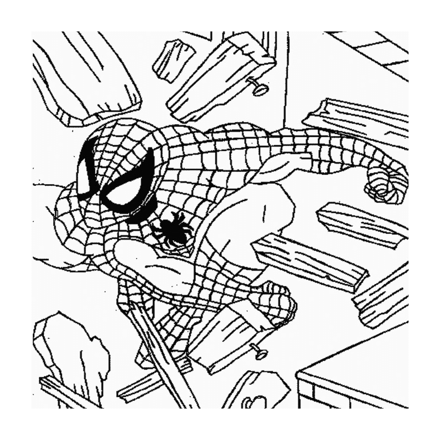 coloriage spiderman 87