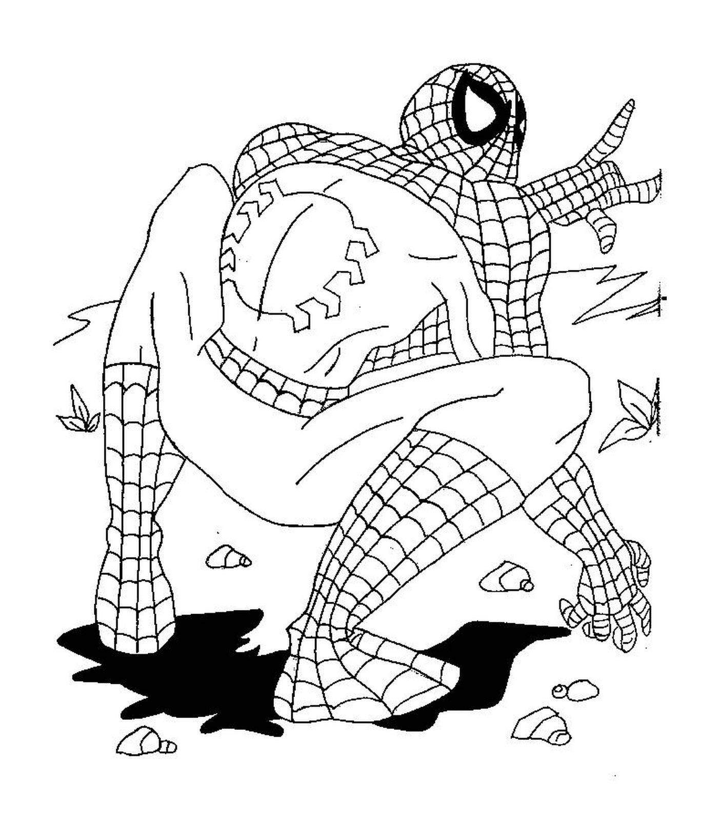 coloriage spiderman 138
