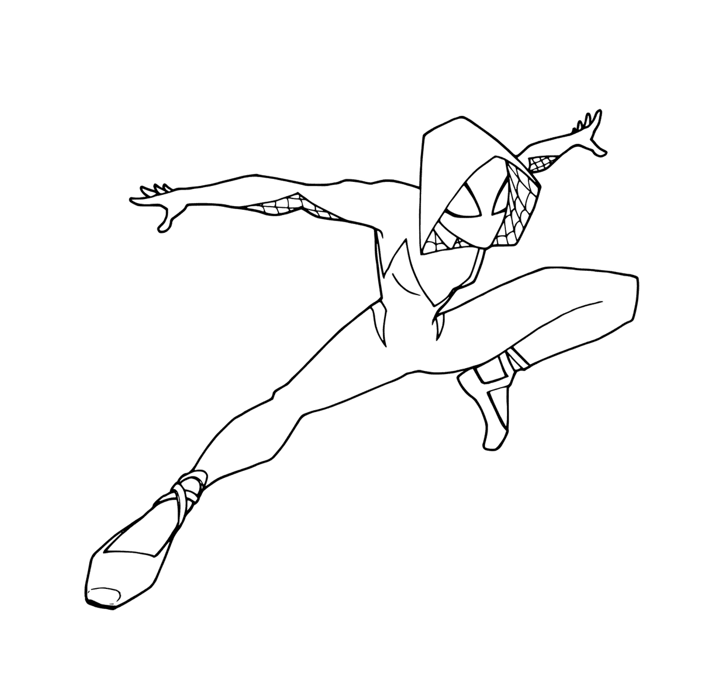 coloriage Spider Gwen