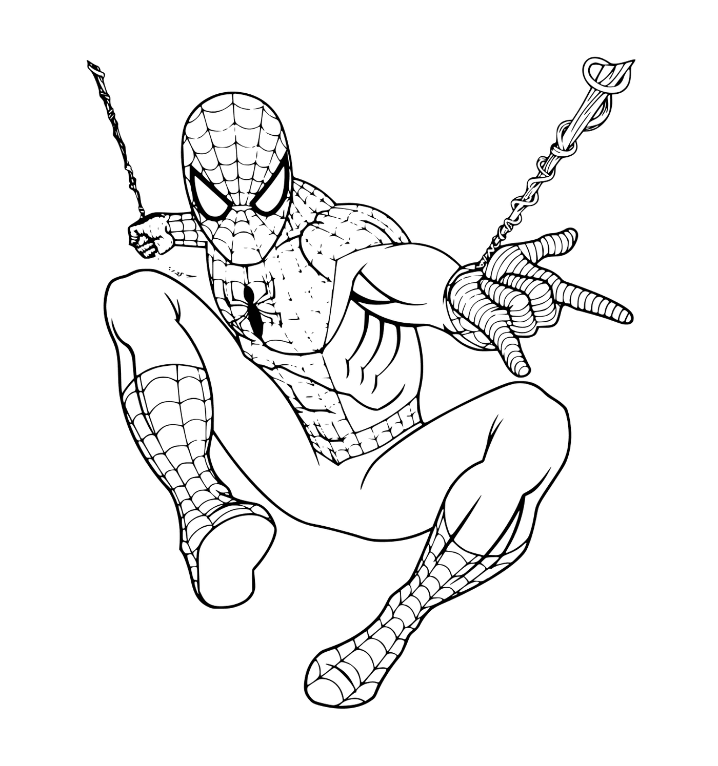 coloriage Spiderman returning to Marvel Universe
