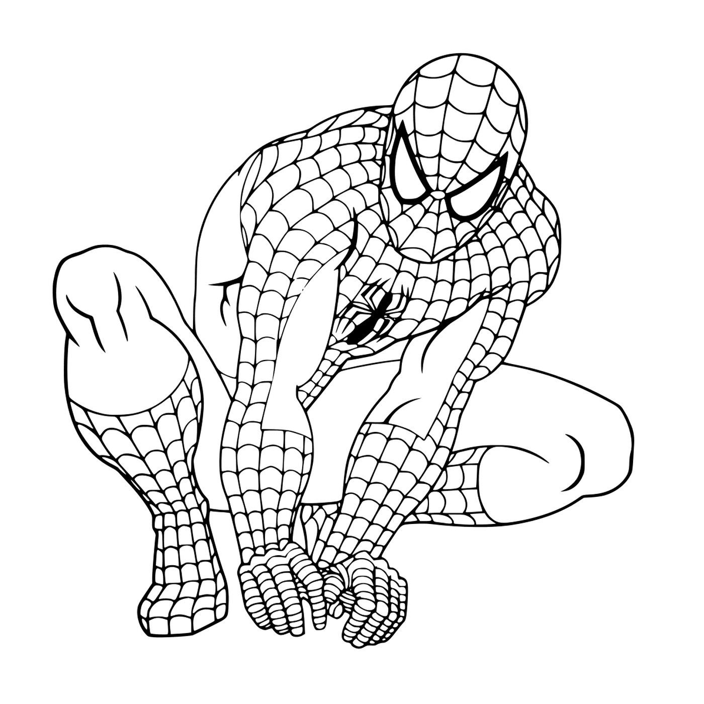 coloriage Spider Man Fictional Superhero