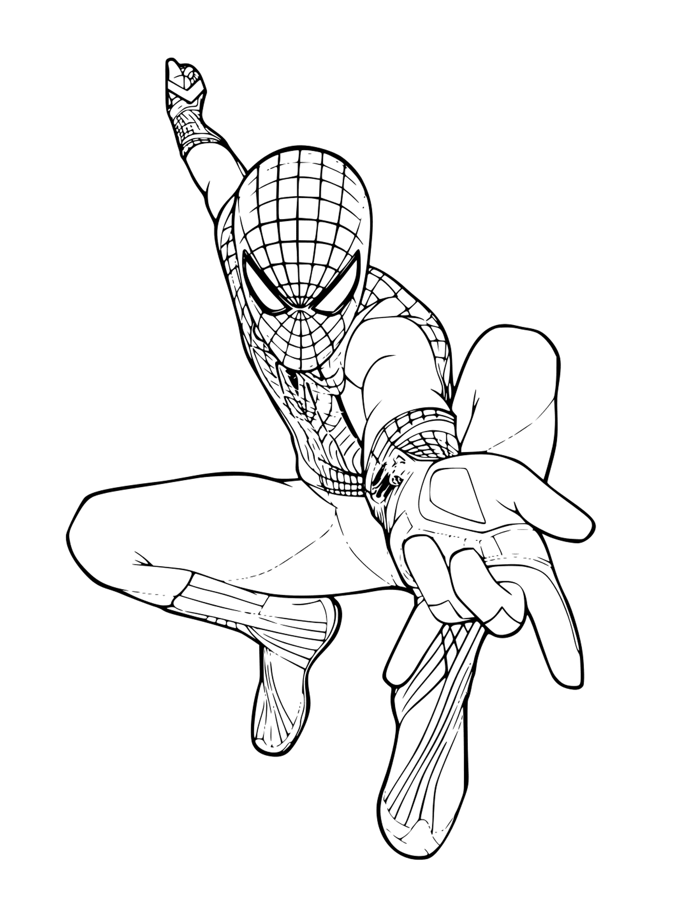 coloriage Peter Parker is Spiderman