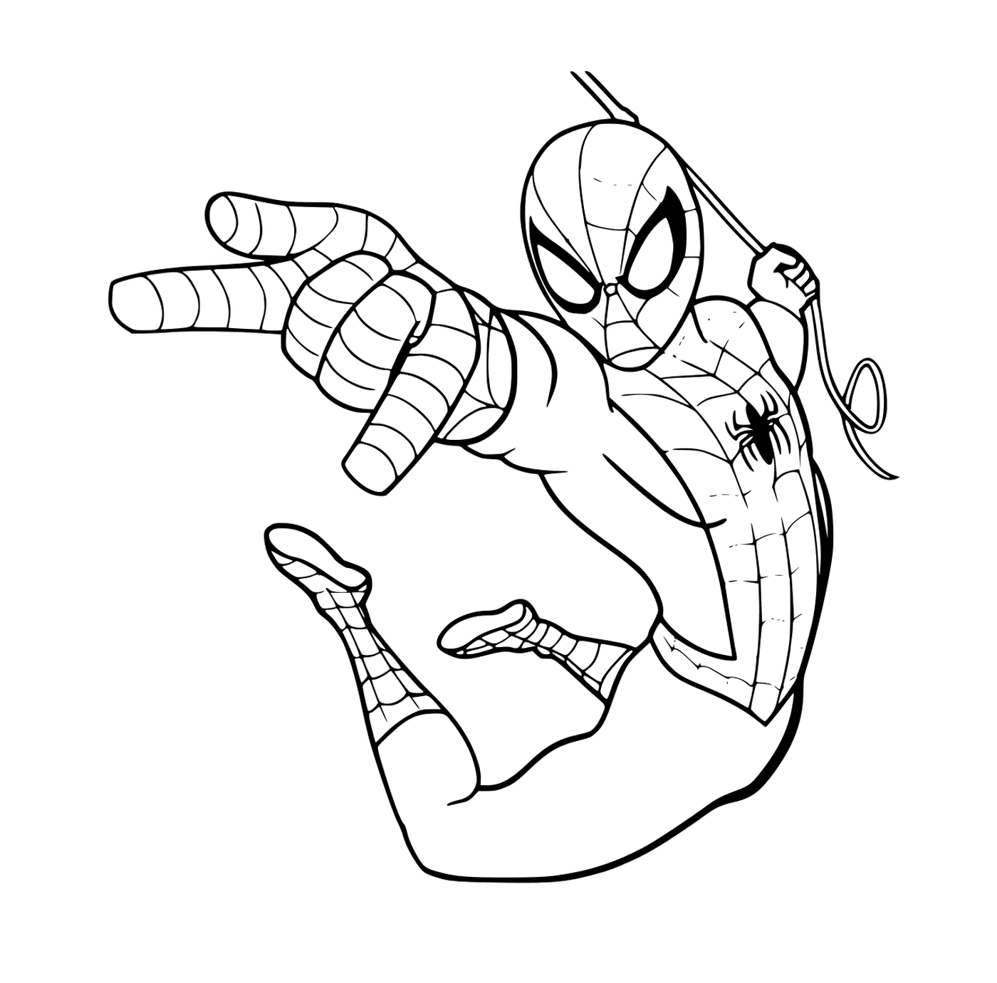 coloriage Spiderman in Comic Book Amazing Fantasy