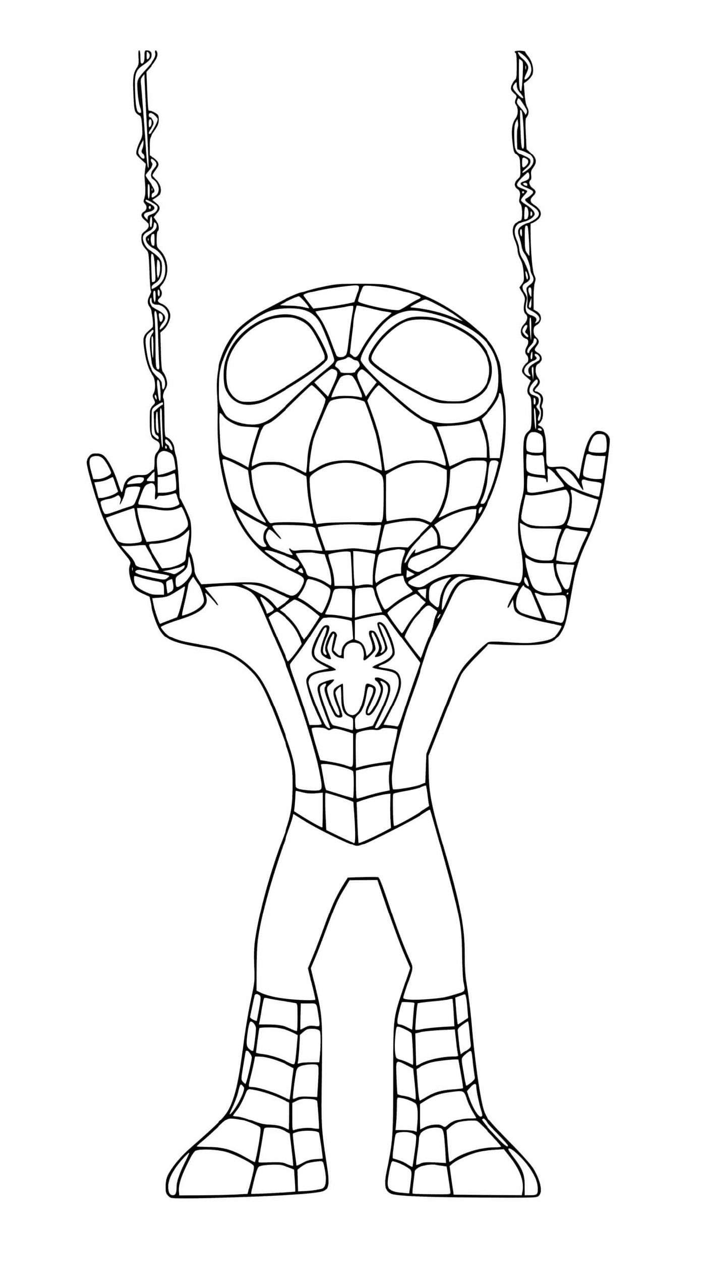 coloriage spidey spider man