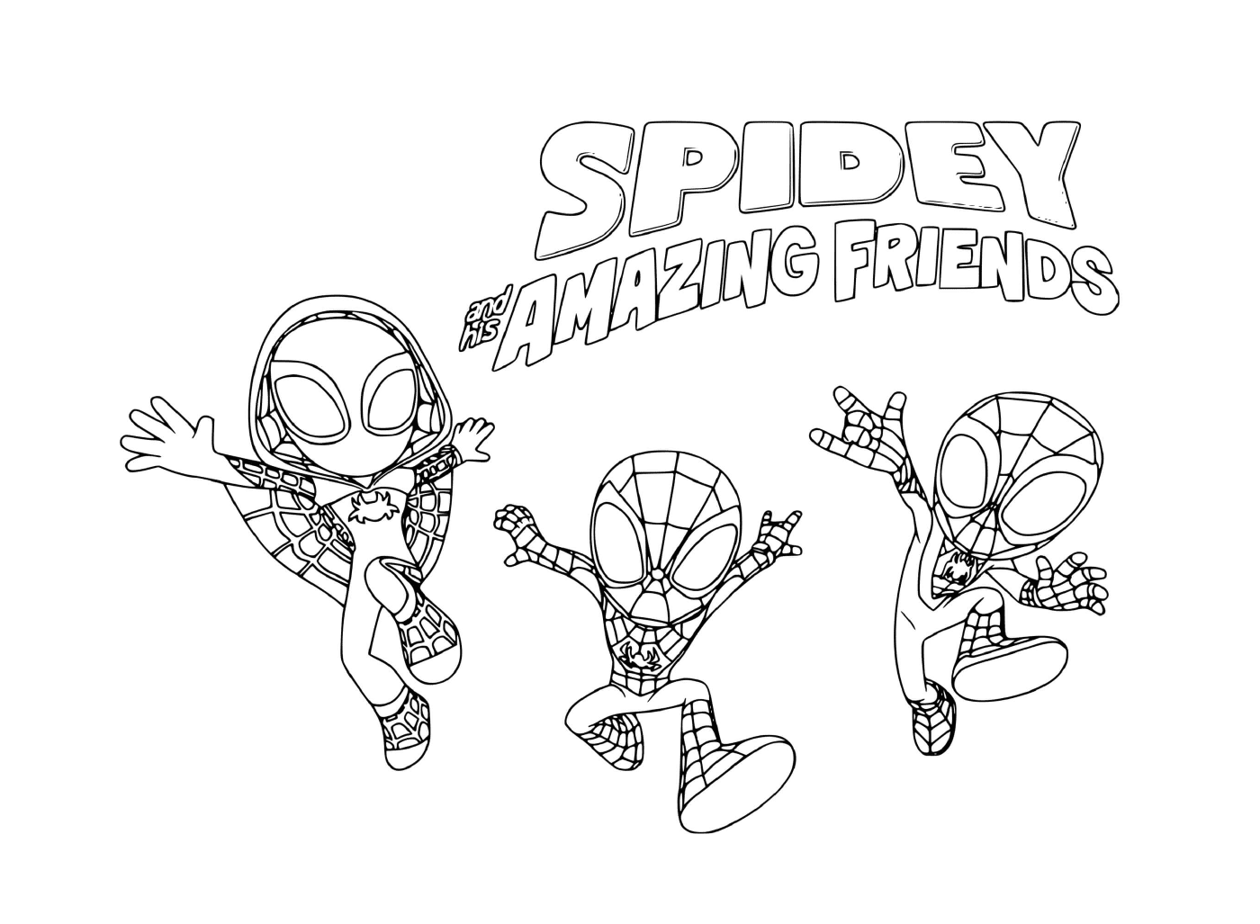 coloriage spidey and his amazing friends
