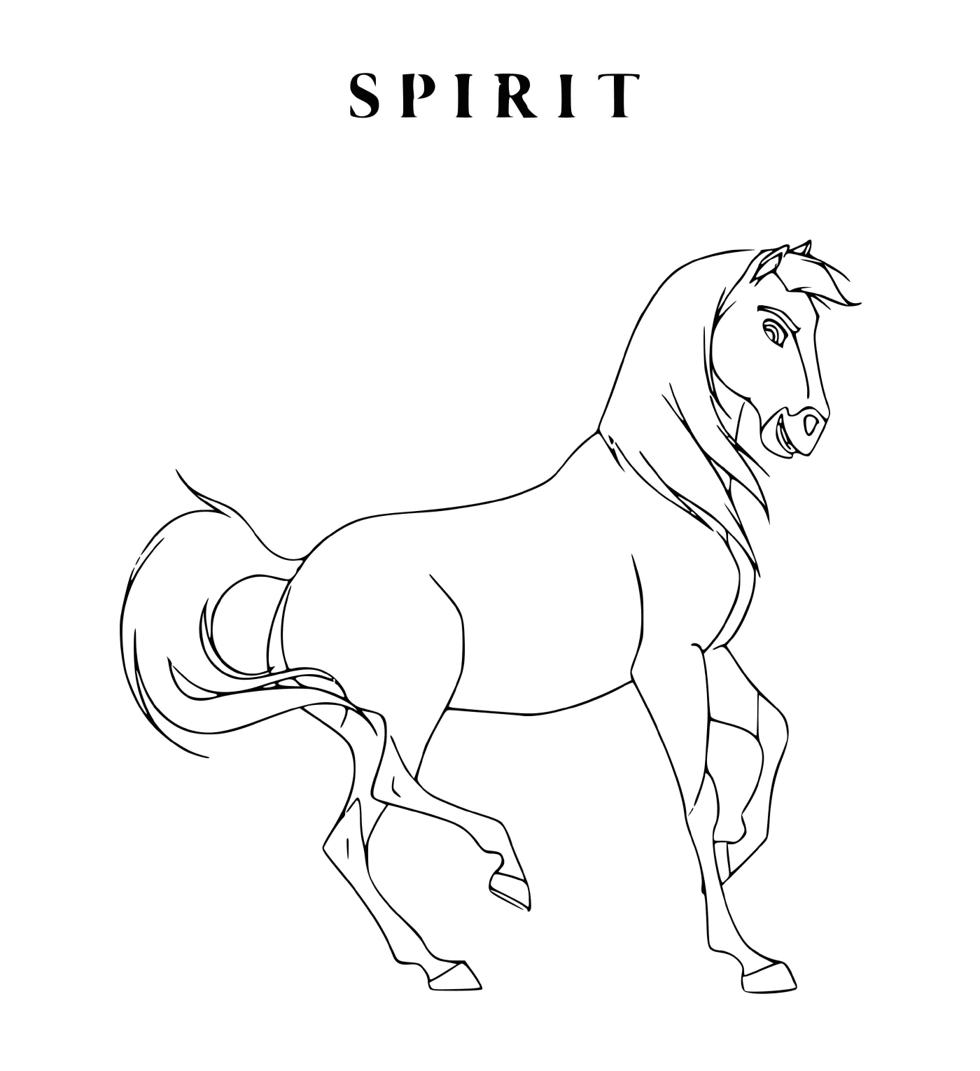 coloriage spirit stallion of the cimarron