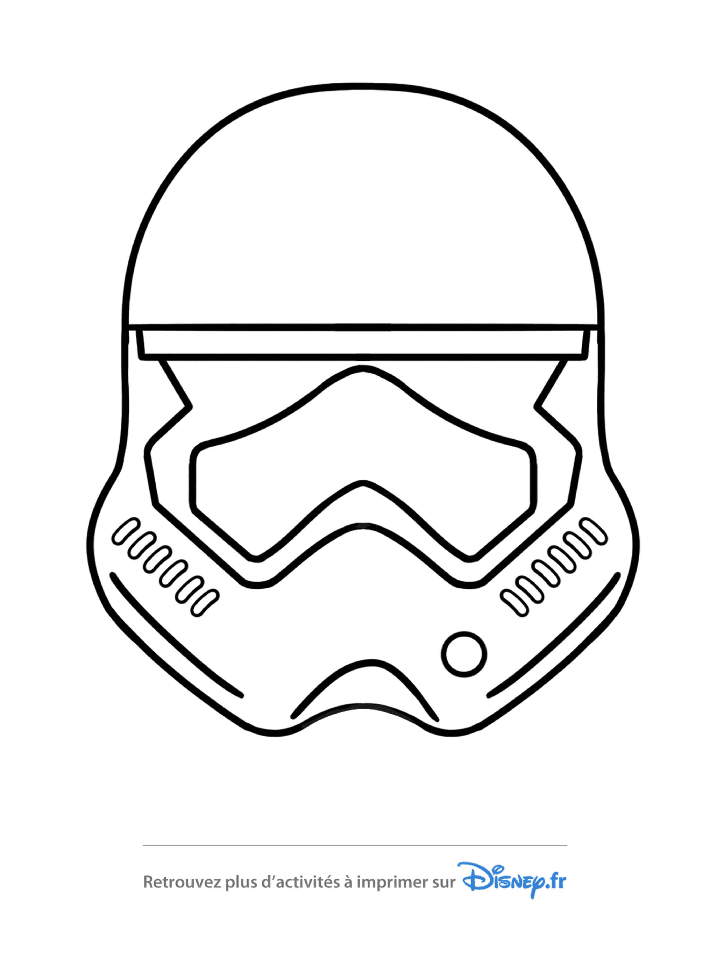 coloriage star wars casque stormtrooper emoji