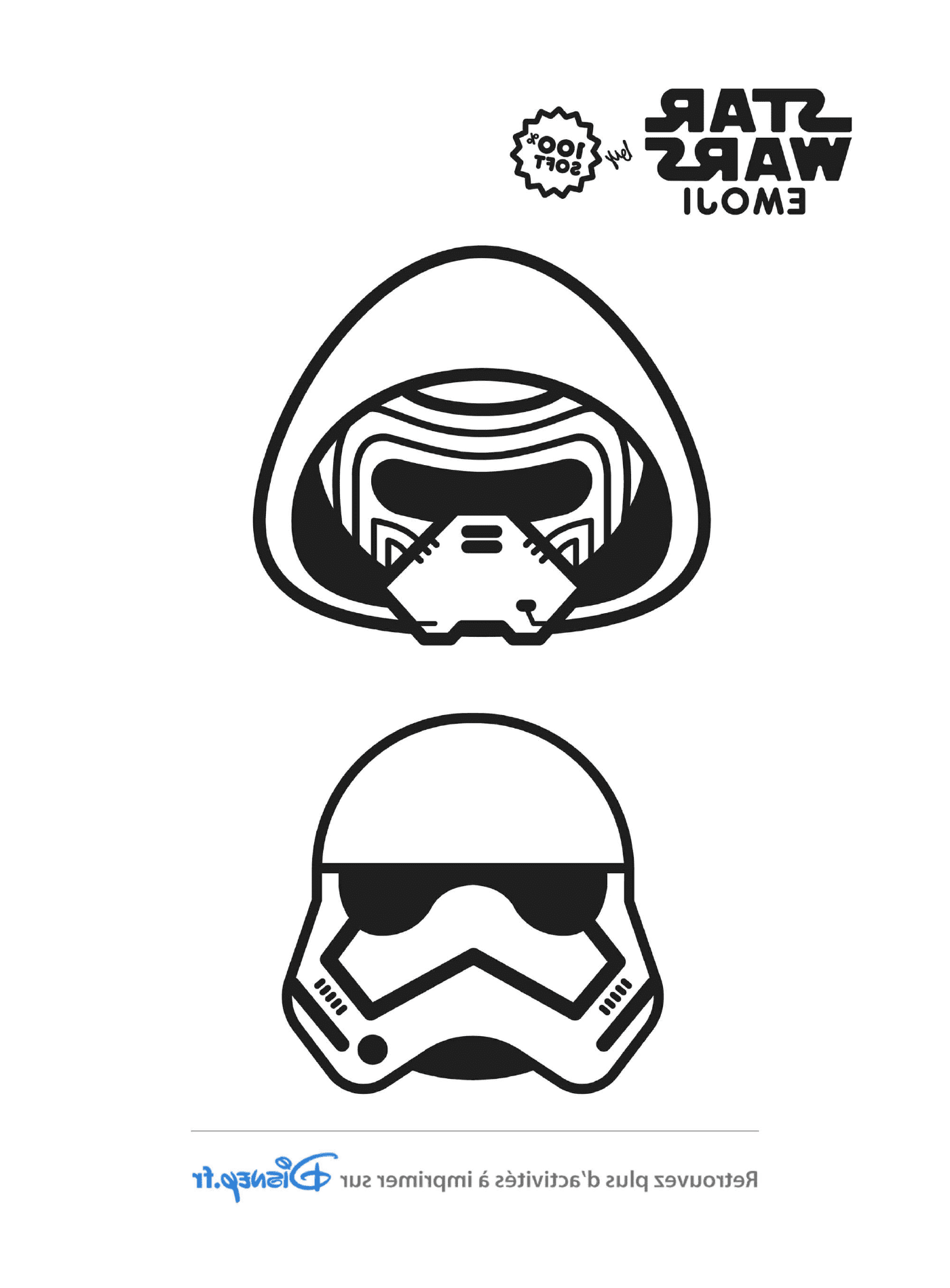coloriage star wars stormtrooper emoji