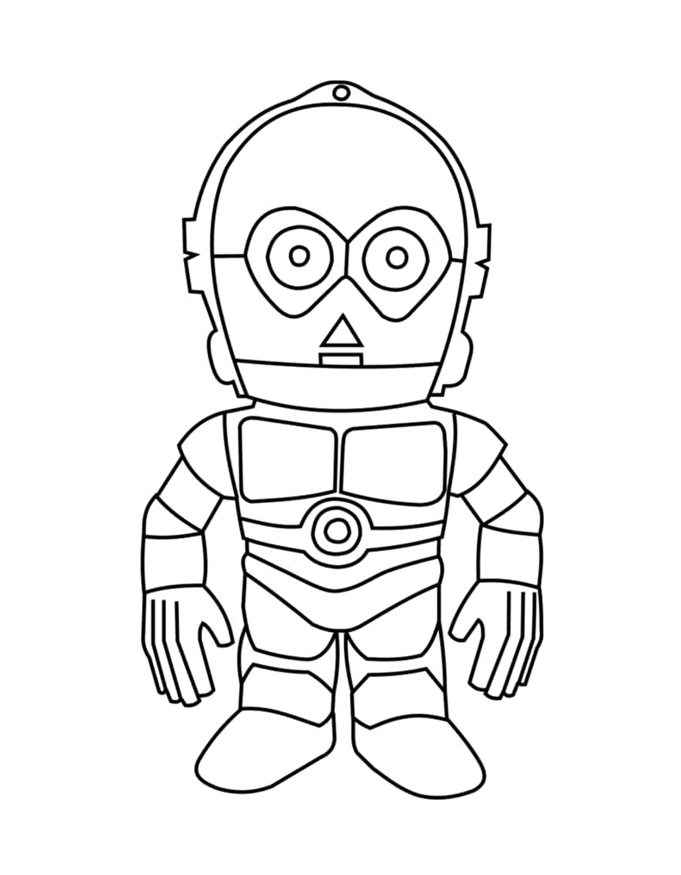 coloriage C3PO Robot