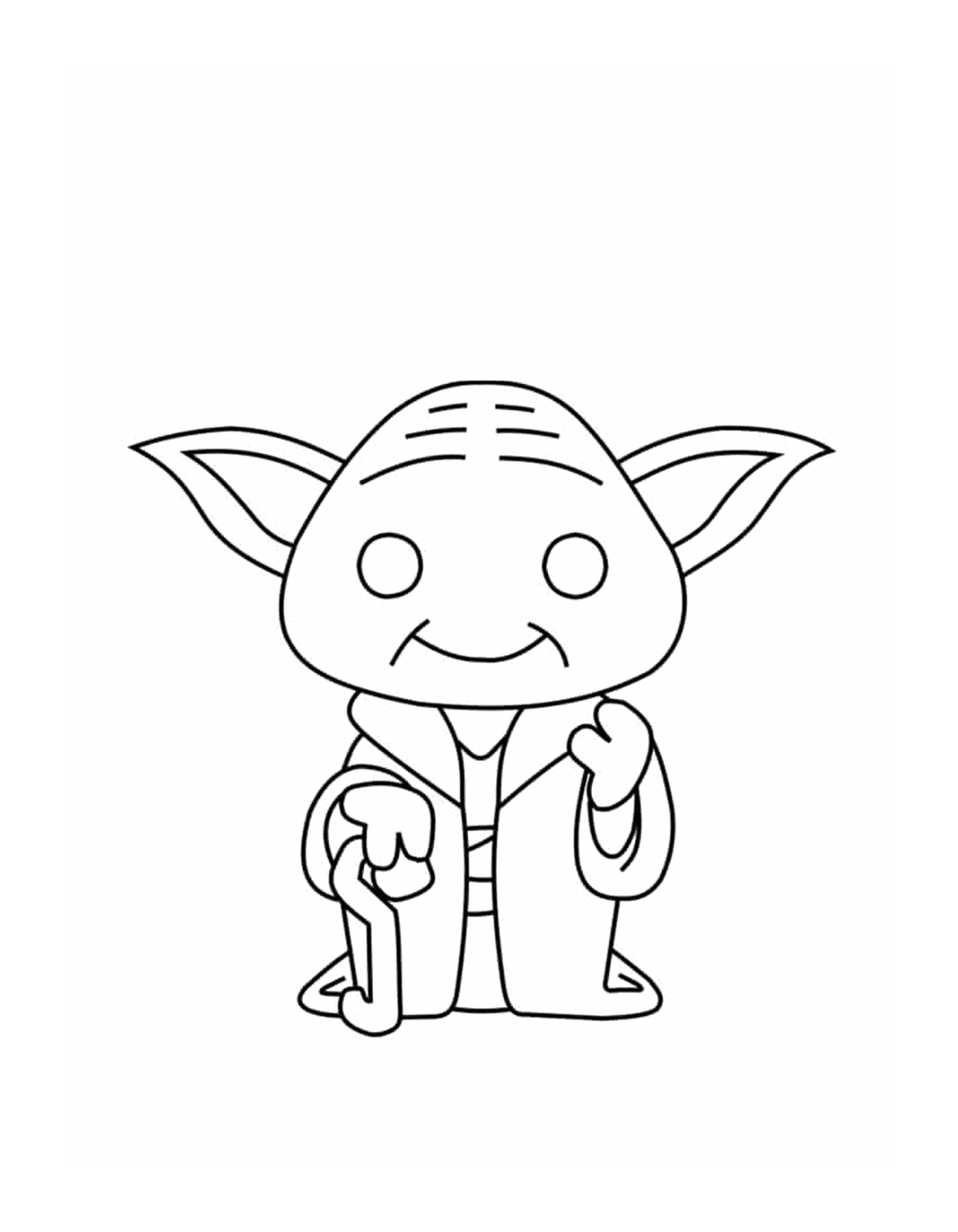 coloriage Yoda