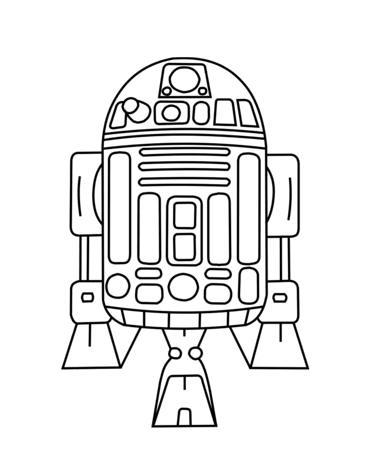 coloriage R2 D2 Star Wars